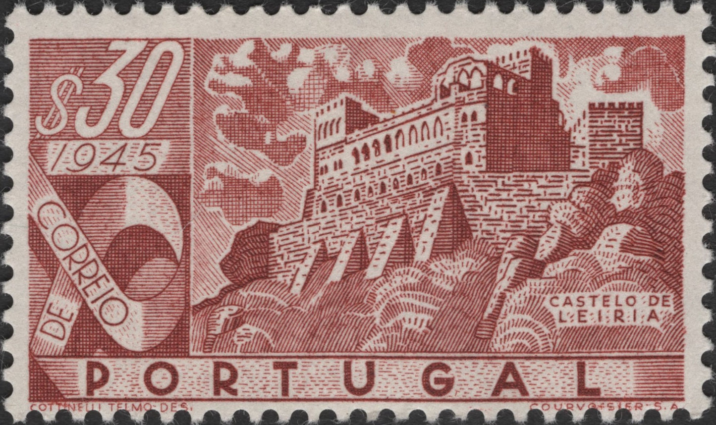 SCG2981 - Portugal 1945 Leiria Castle Stamp