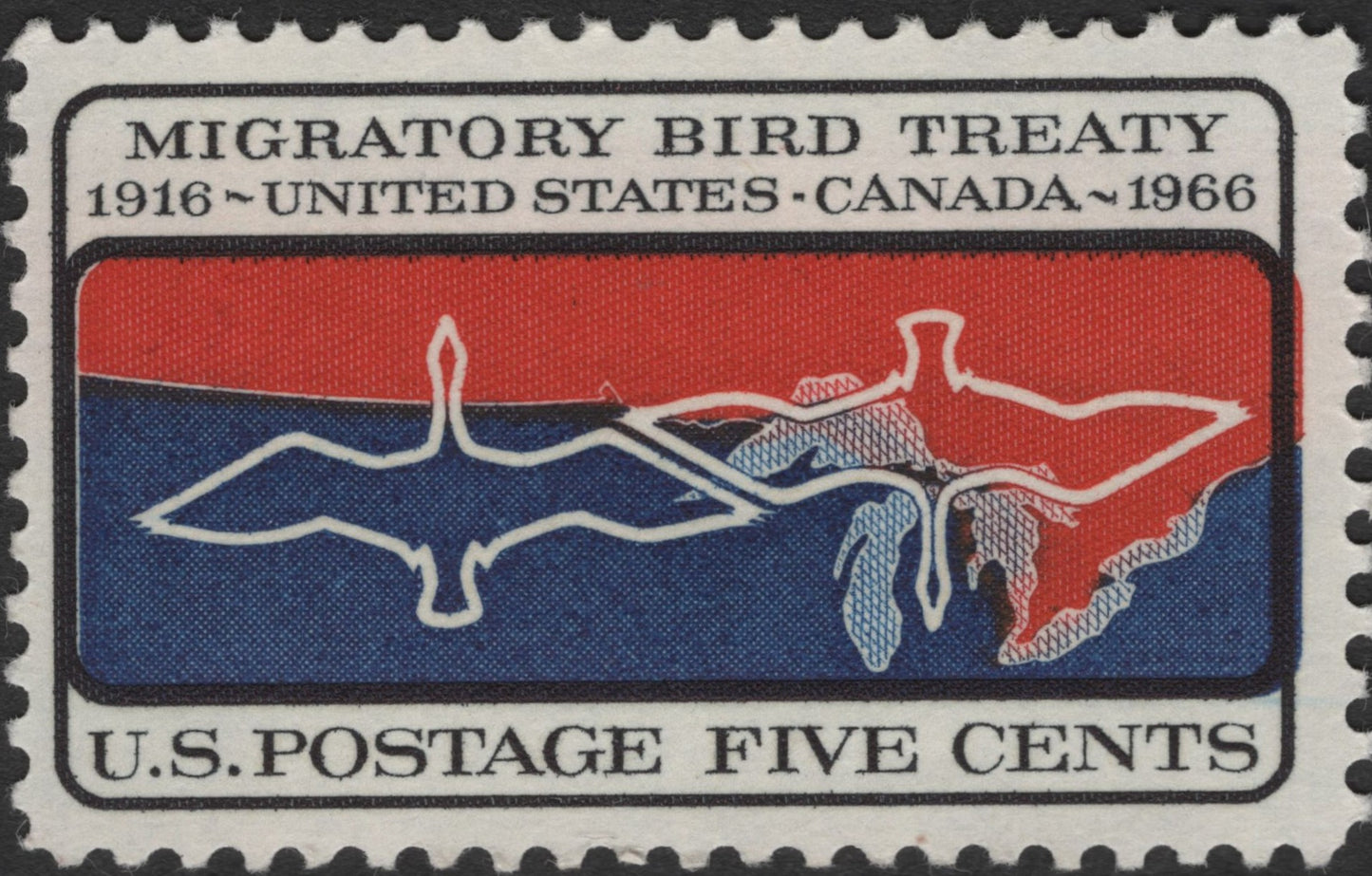 SCG2982 - USA 1966 Migratory Bird Treaty Stamp