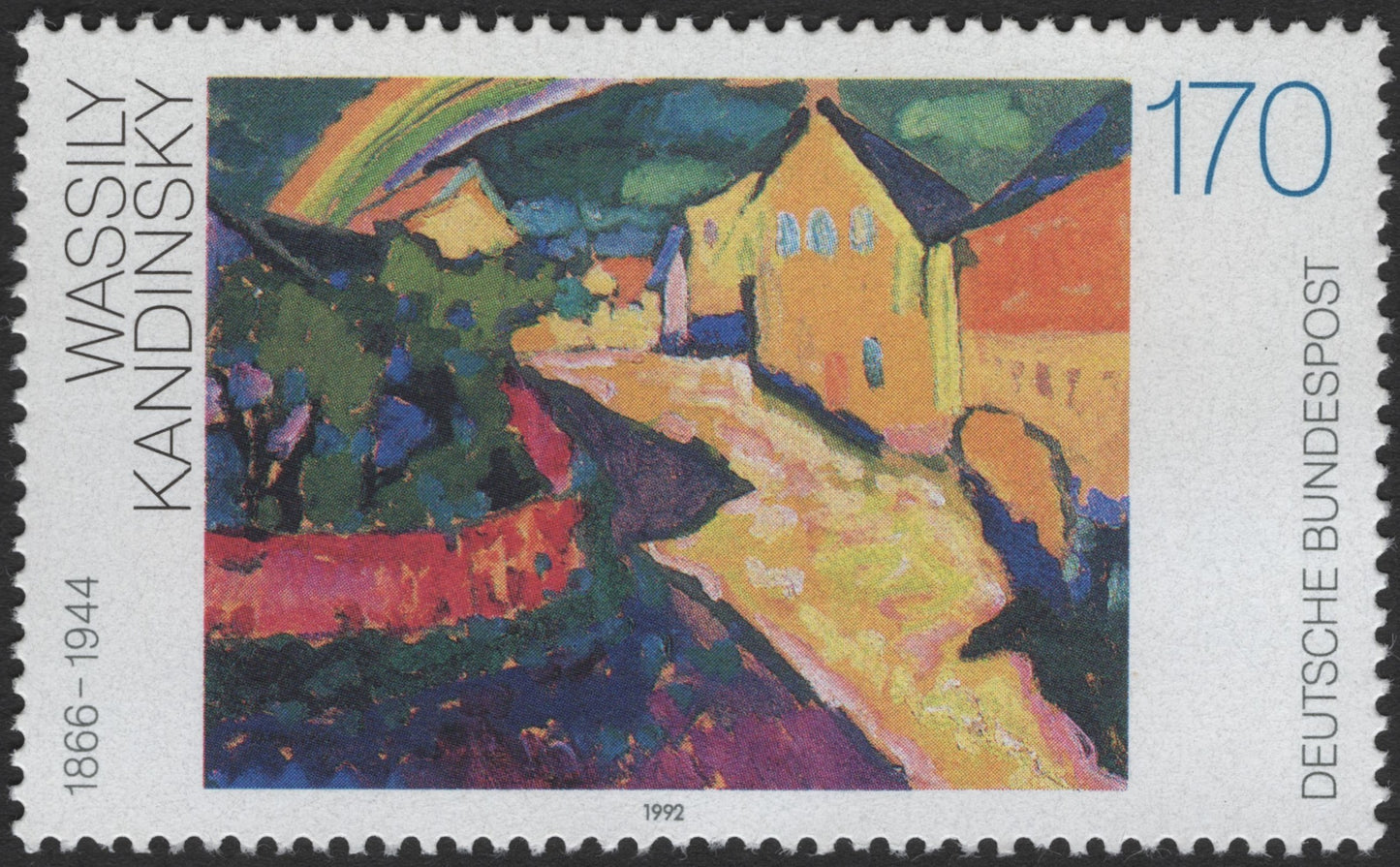 SCG2916 - Germany 1992 Wassily Kandinsky Stamp – Expressionist Tribute