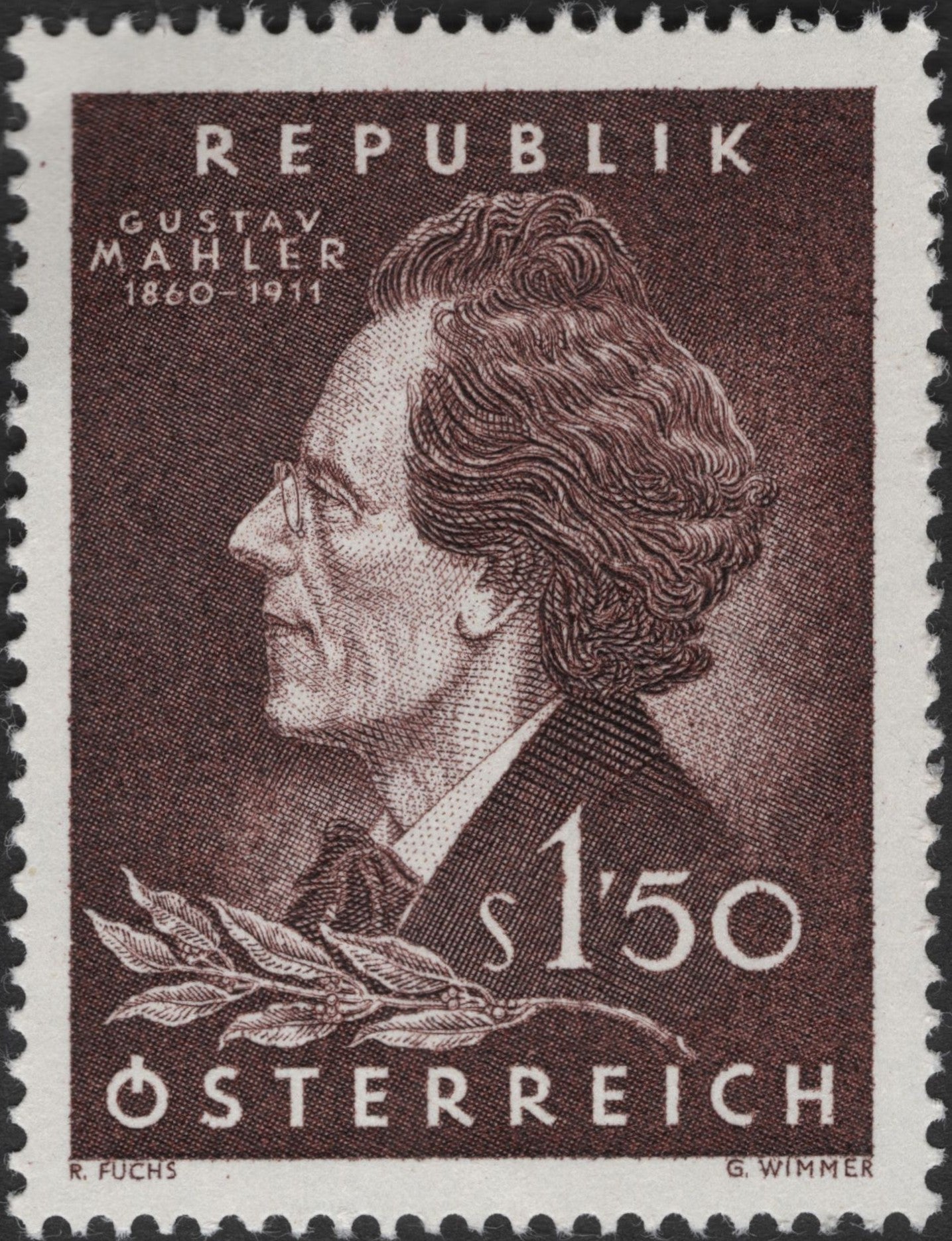 SCG3000 - Austria 1960 – Gustav Mahler Stamp