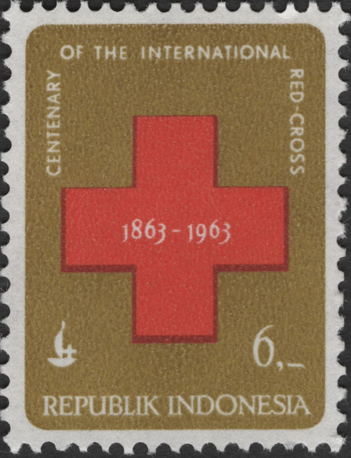 SCG3050 - Indonesia 1963 – Red Cross Centenary Stamp