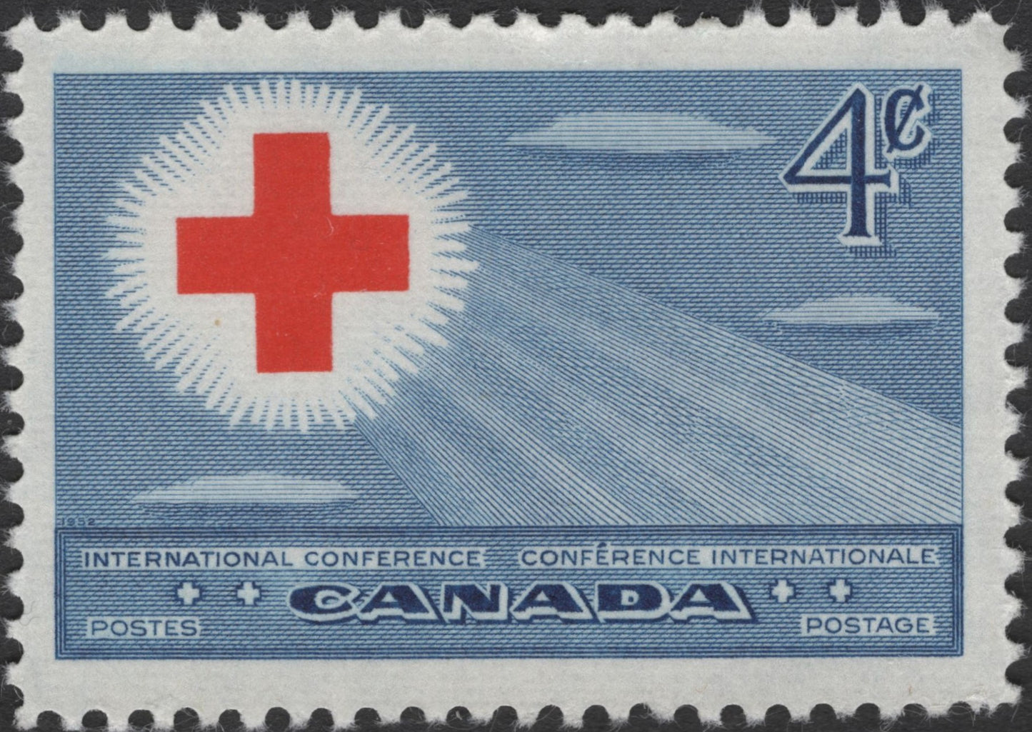 SCG3093 - Canada 1952 Red Cross Conference Stamp – 4¢