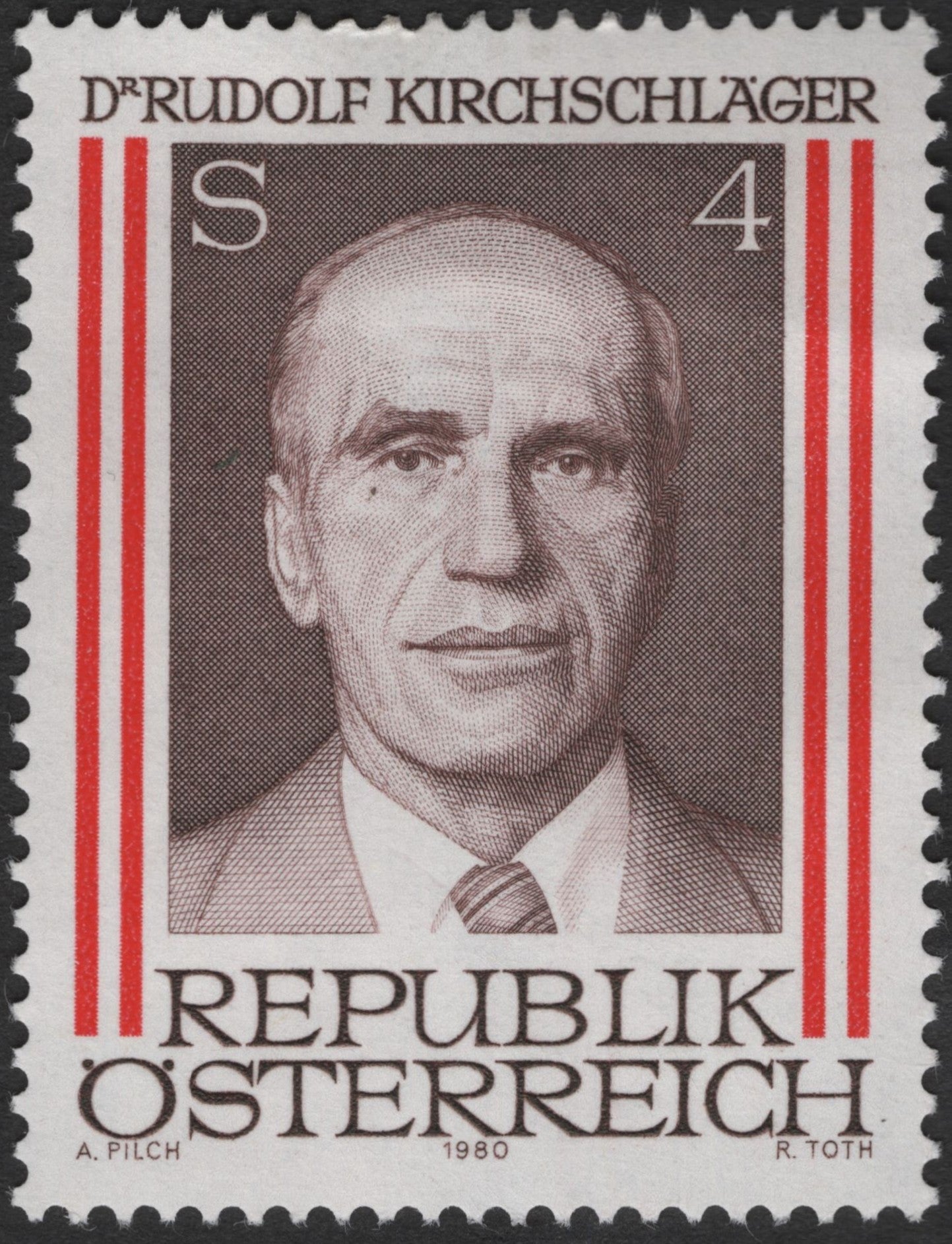 SCG3144 - Austria 1980 – Dr. Rudolf Kirchschläger Stamp