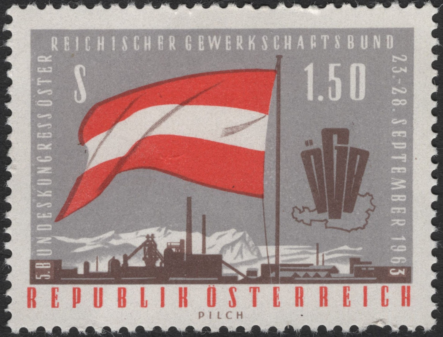 SCG3161 - Austria 1963 – 5th Congress of the Austrian Trade Union Federation