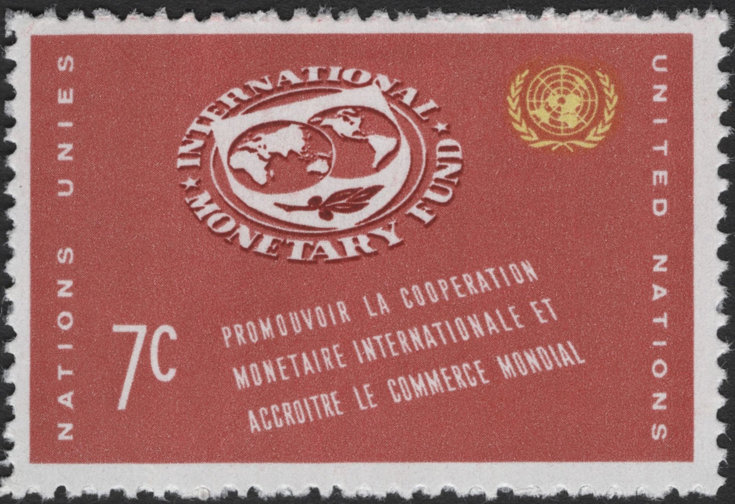 SCG3189 - United Nations 1965 – International Monetary Fund (IMF) Stamps