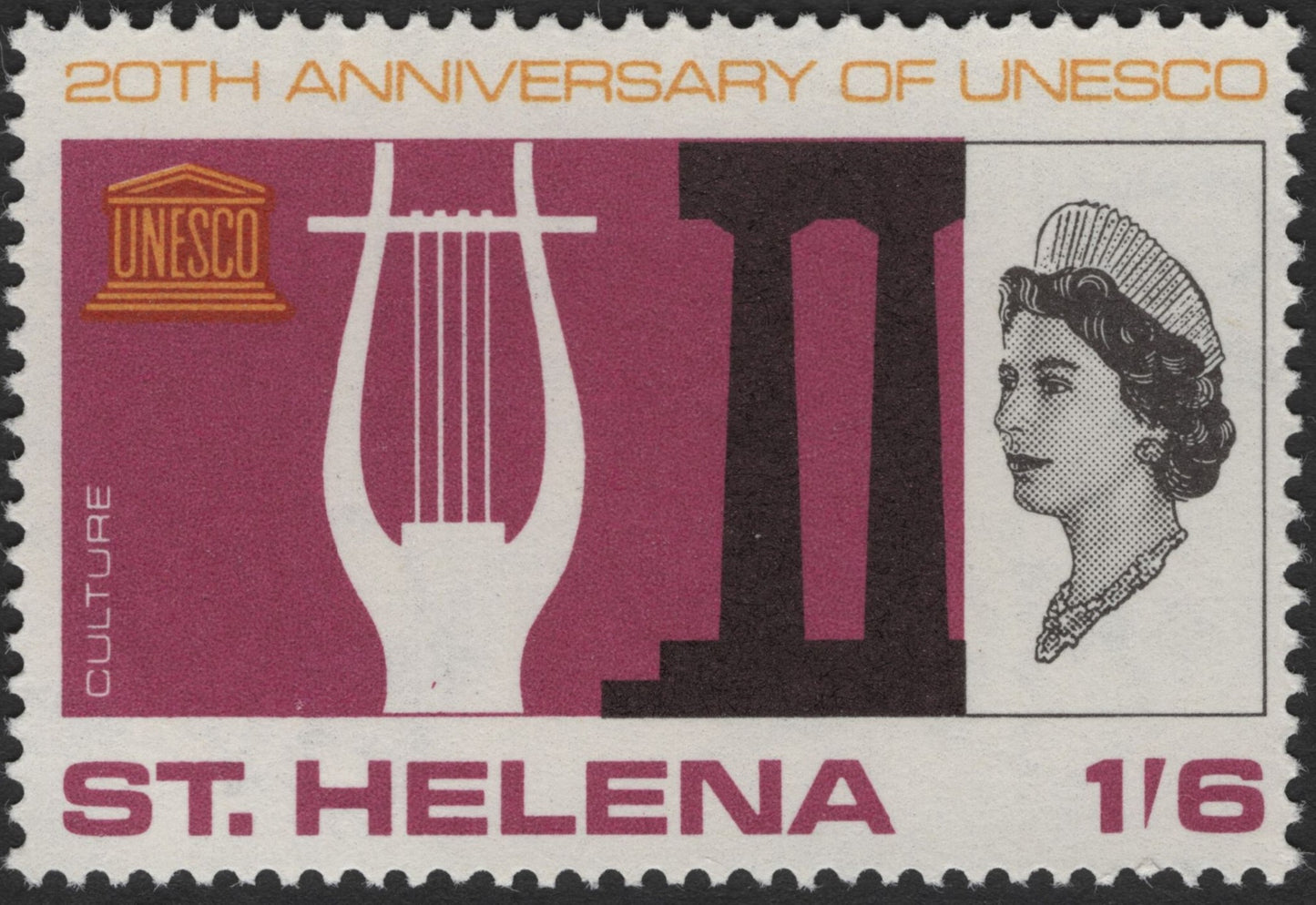 SCG3201 - St. Helena 1966 – 20th Anniversary of UNESCO (Education, Science & Culture)