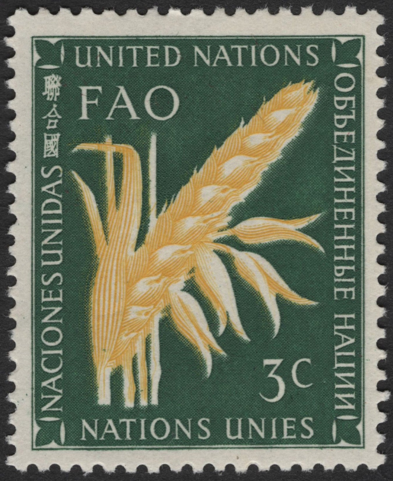 SCG3248 - United Nations 1957 – FAO 3¢ Stamp