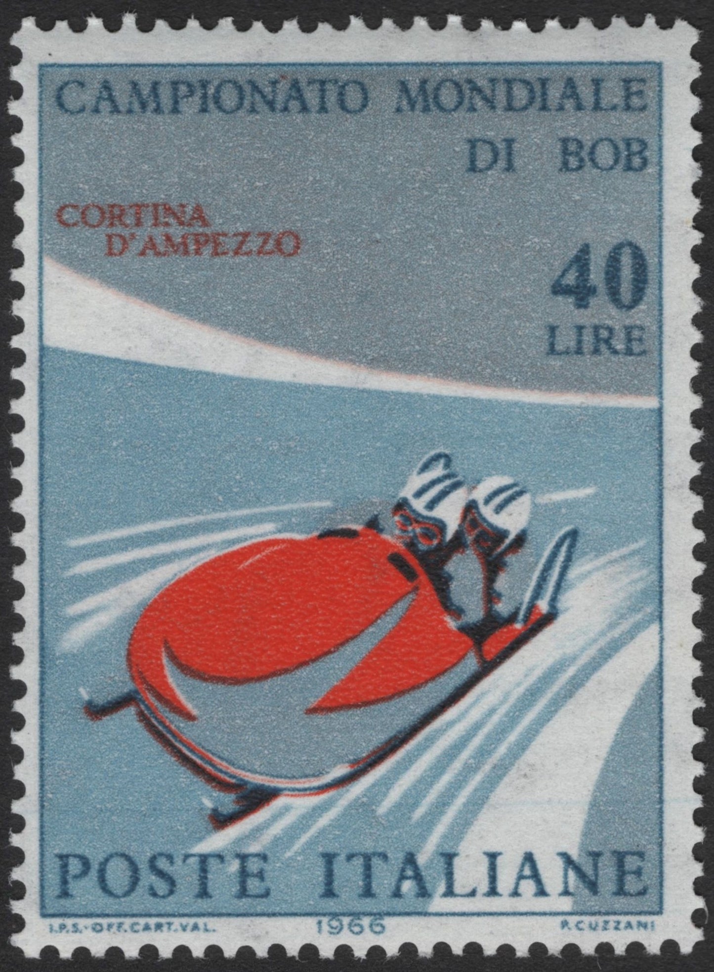 SCG3310 - Italy 1966 – Bobsleigh World Championship, Cortina d’Ampezzo