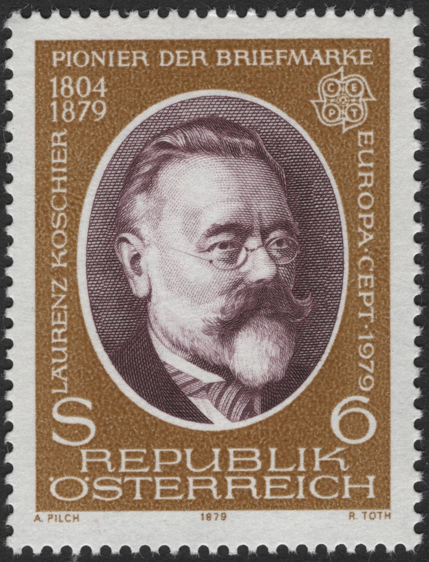 SCG3312 - Austria 1979 – Laurenz Koschier, Pioneer of Philately