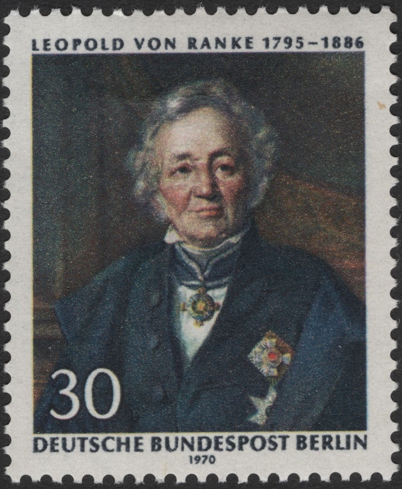 SCG3380 - West Berlin 1970 – Leopold von Ranke Commemorative Stamp