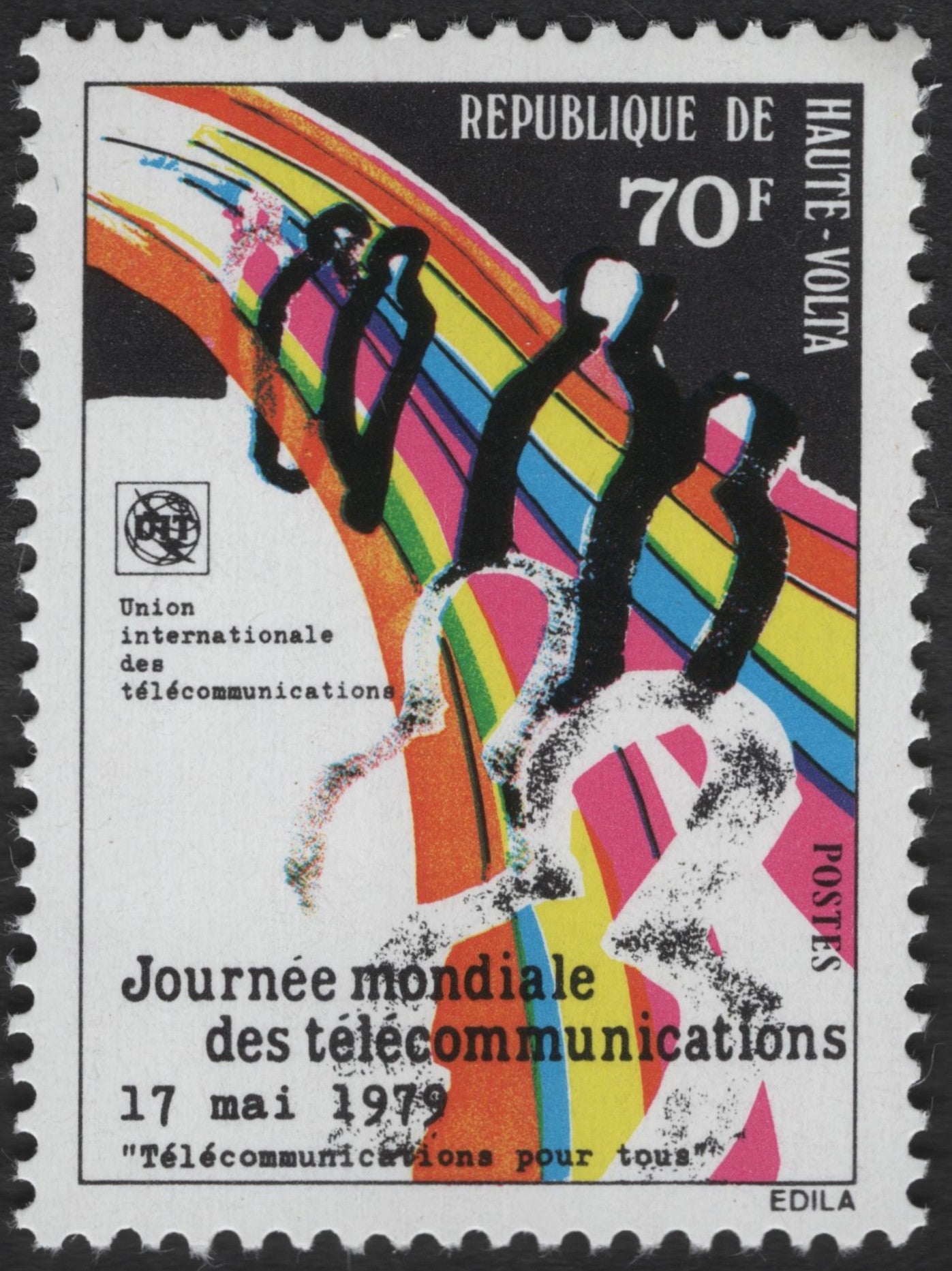 SCG3385 - Haute-Volta 1979 – World Telecommunication Day Stamp