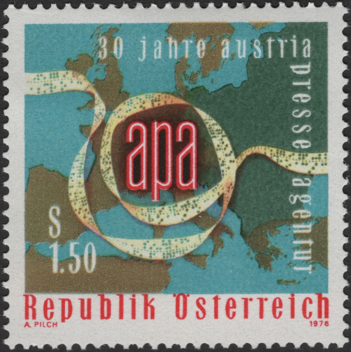 SCG3325 - Austria 1976 – 30 Years of Austria Presse Agentur (APA)