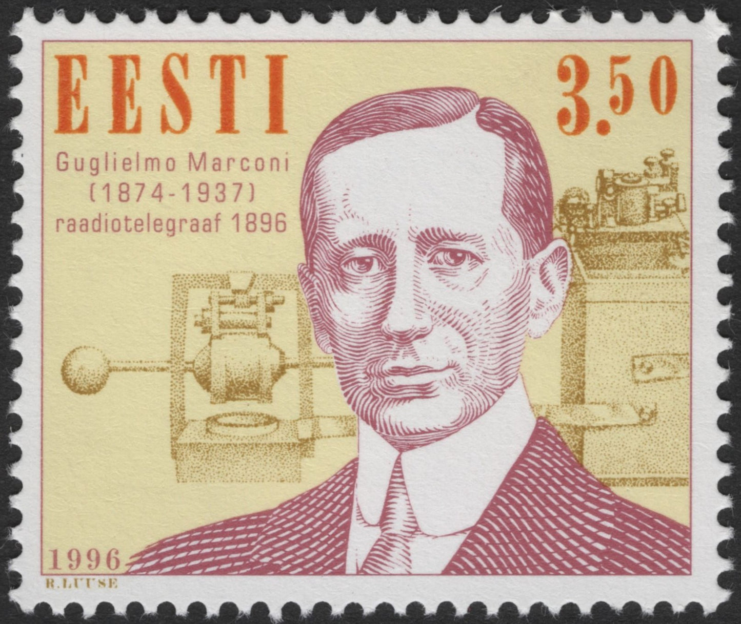 SCG3327 - Estonia 1996 – Guglielmo Marconi and the Radiotelegraph