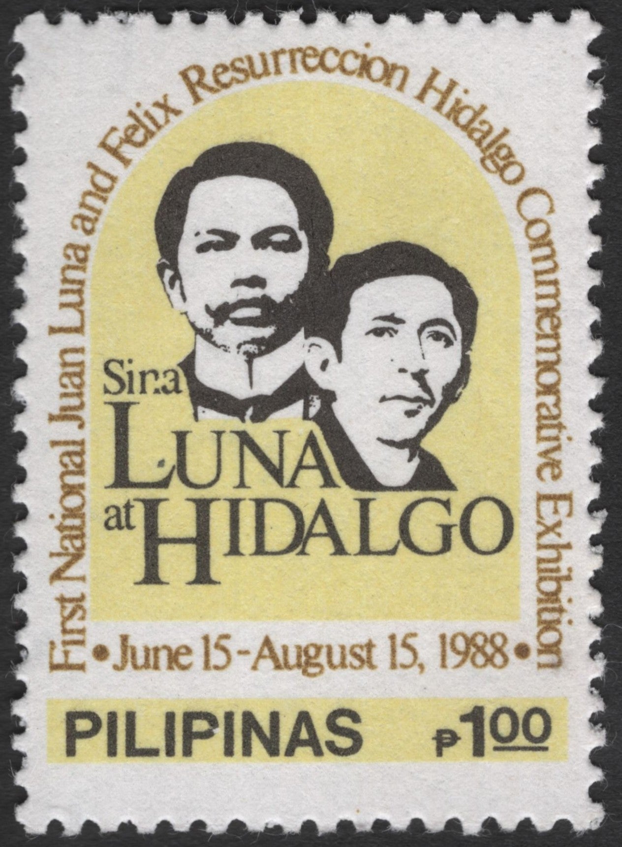 SCG3469 - Philippines 1988 – Juan Luna & Félix Resurrección Hidalgo Commemorative Stamp