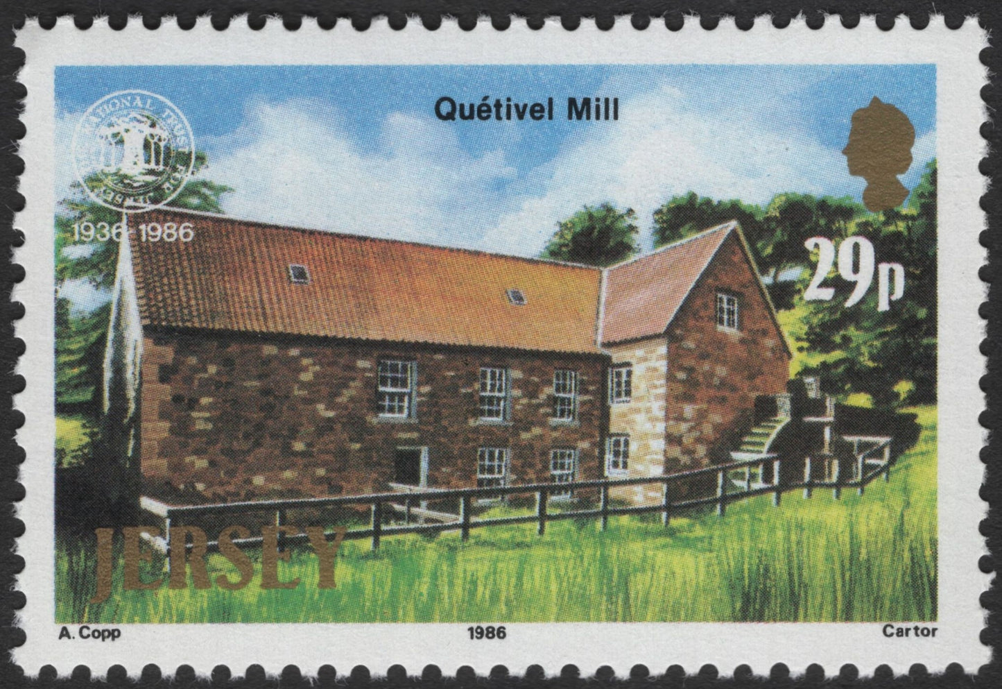 SCG3486 - Jersey 1986 – National Trust for Jersey 50th Anniversary Stamp Set