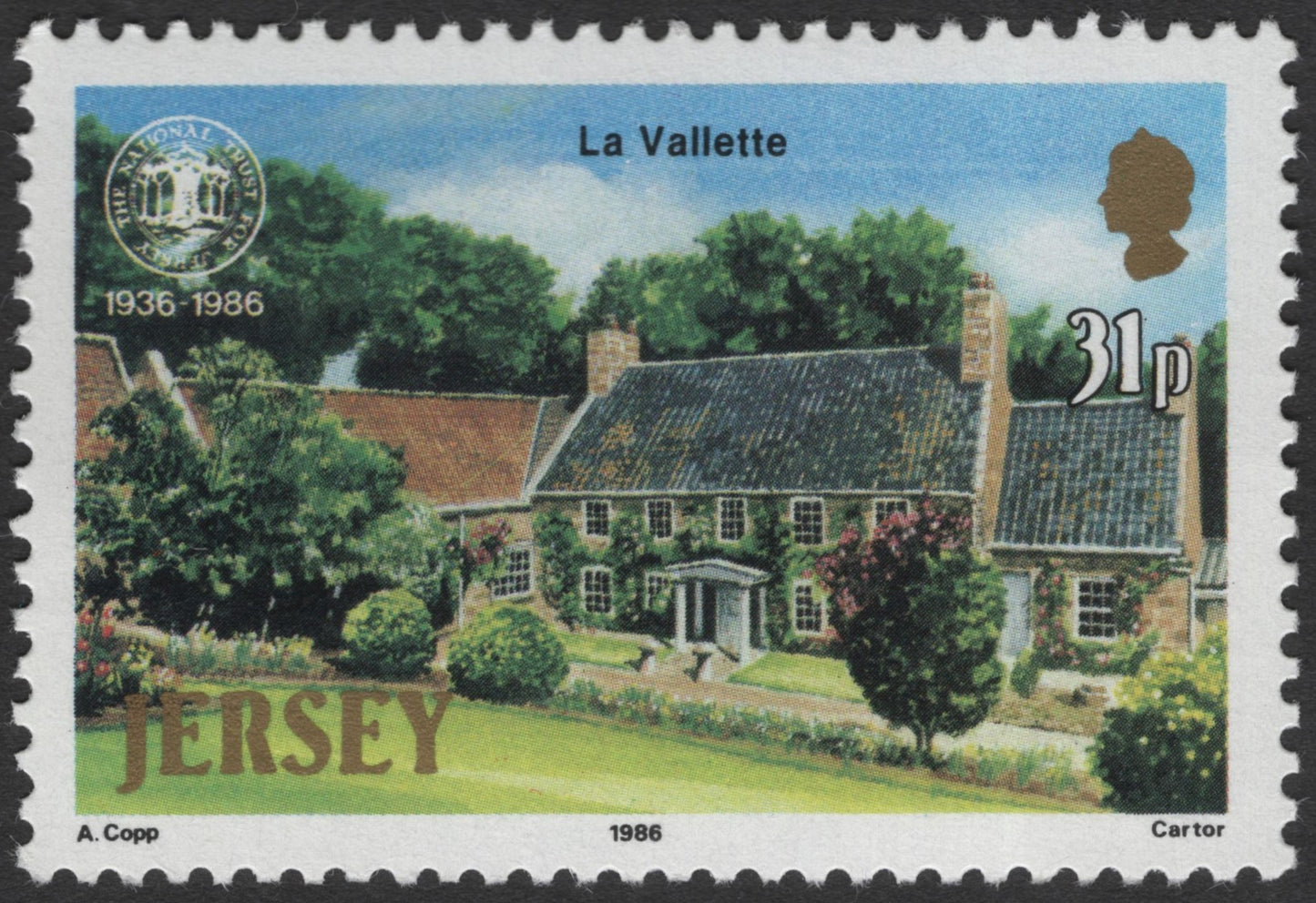 SCG3484 - Jersey 1986 National Trust – Le Rât & La Vallette (Stamp Pair)