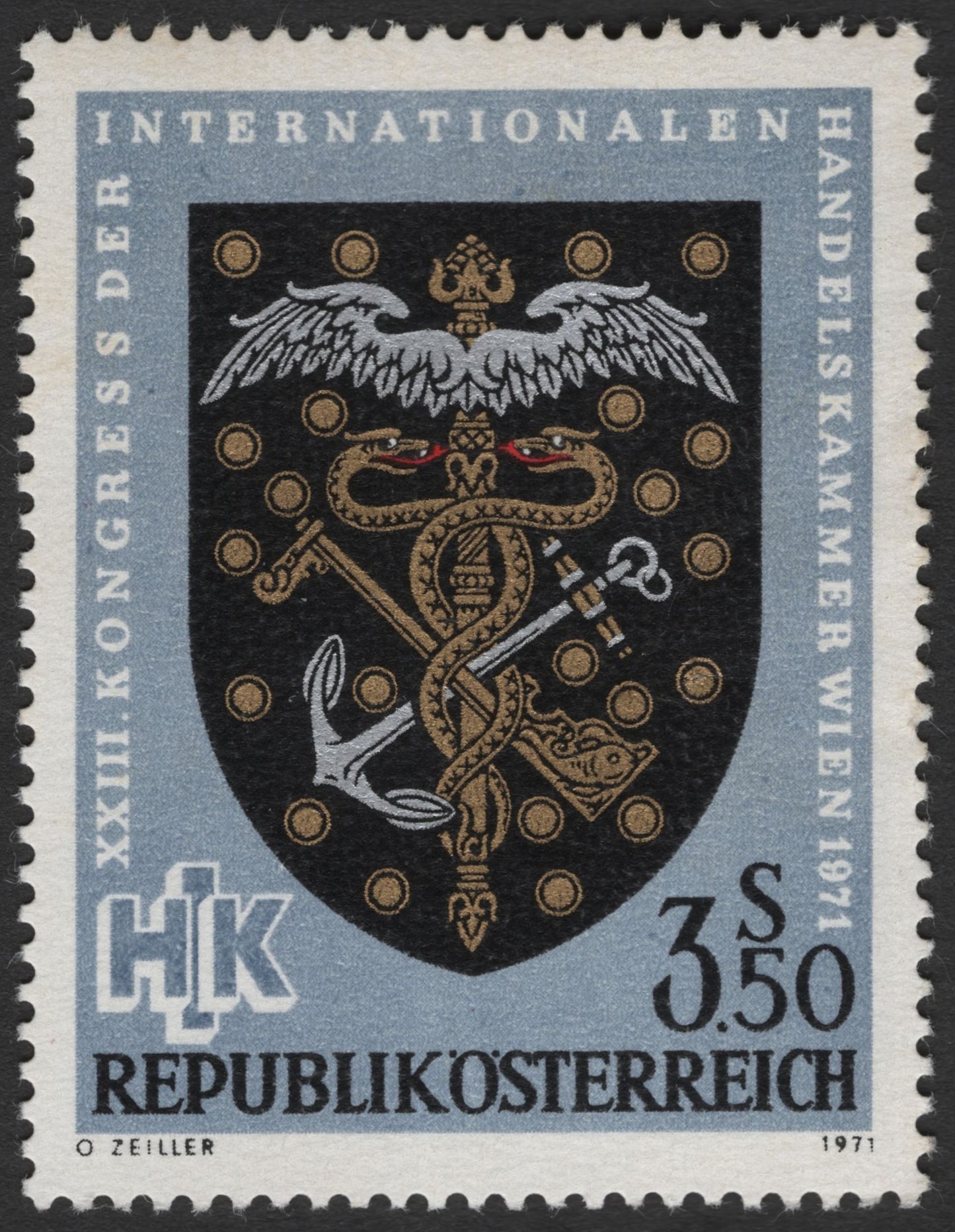 SCG3500 - Austria 1971 – International Chamber of Commerce Congress Stamp