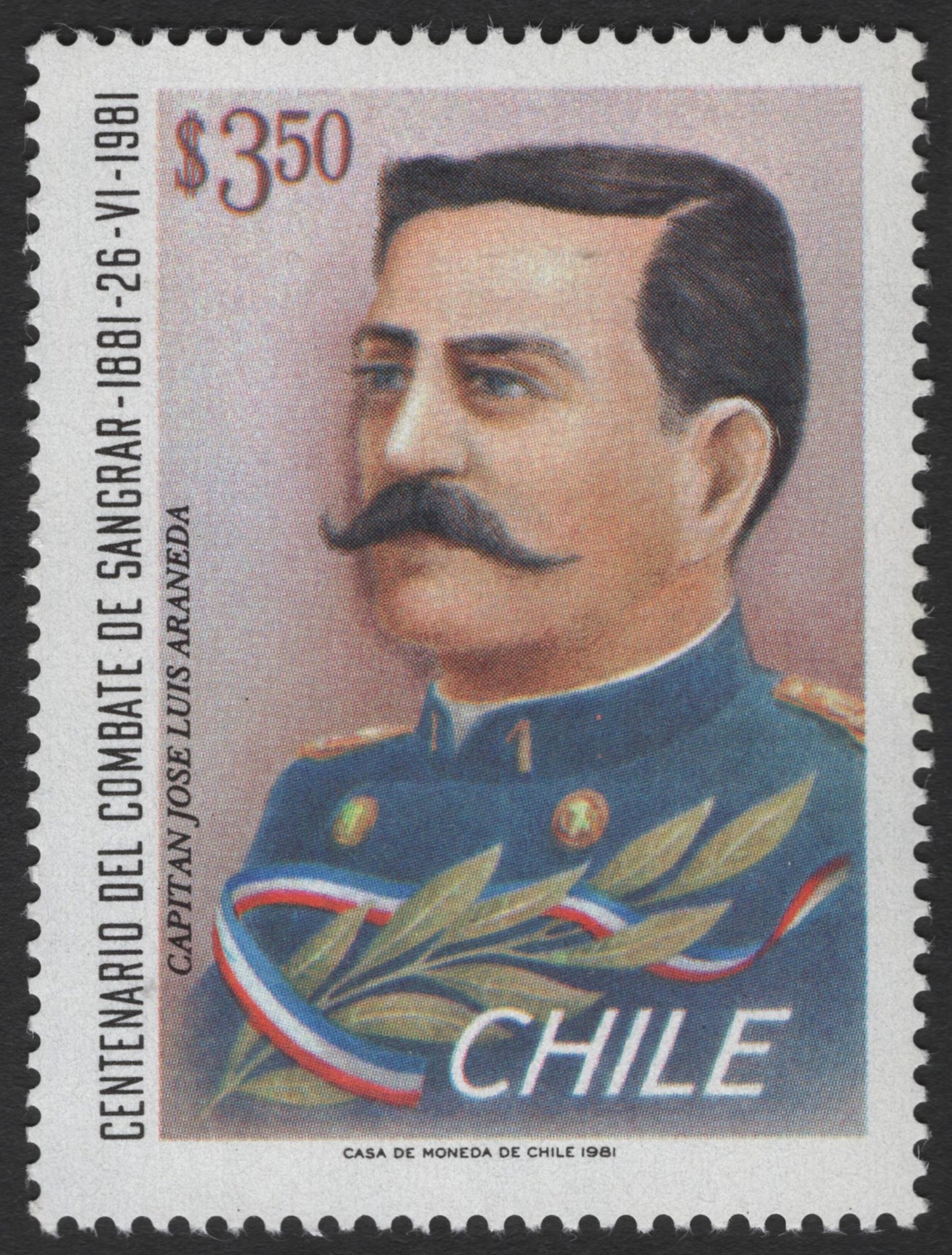 SCG3501 - Chile 1981 – Centenary of the Battle of Sangrar