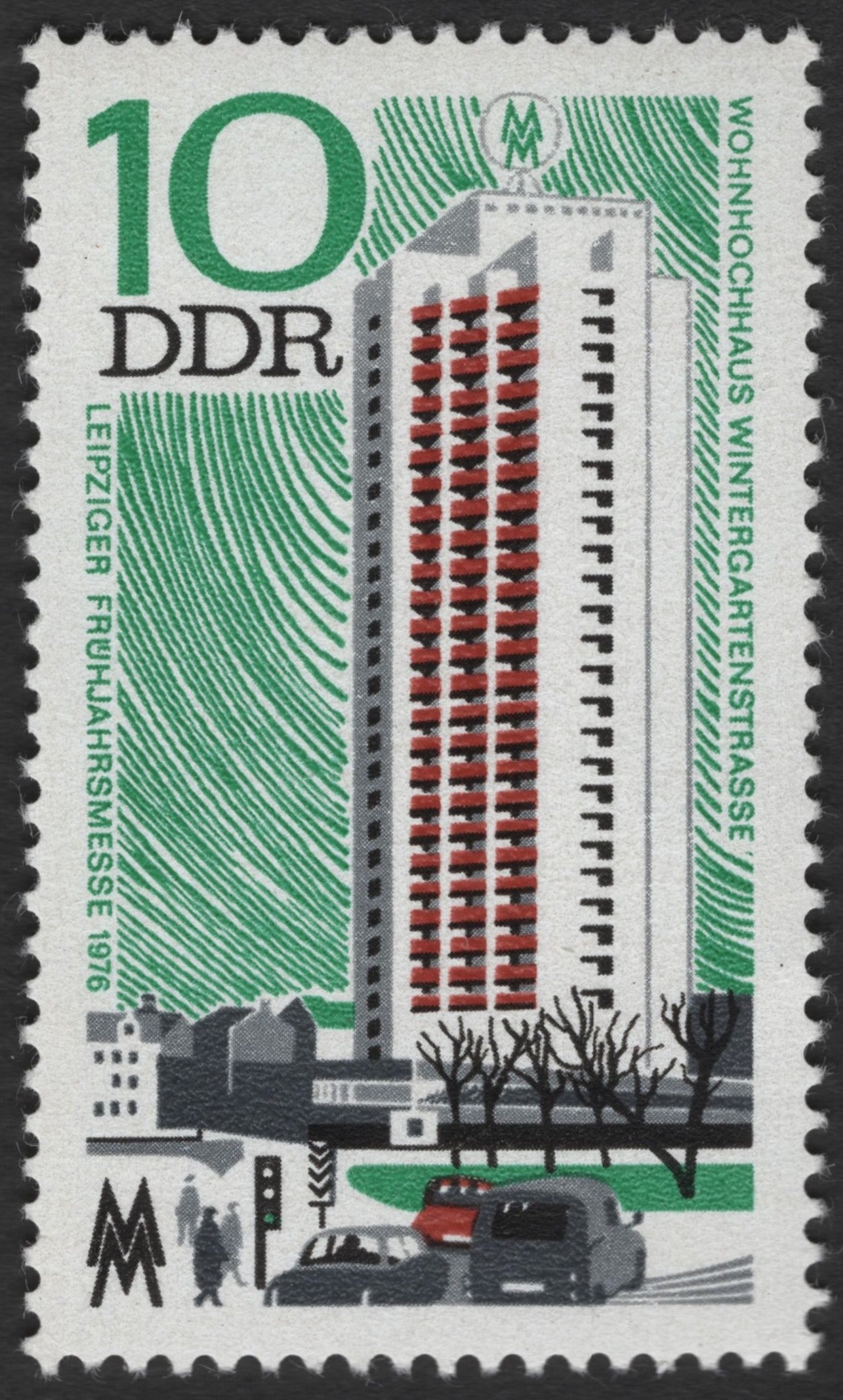 SCG3505 - East Germany 1976 – Wintergartenstraße Residential Tower