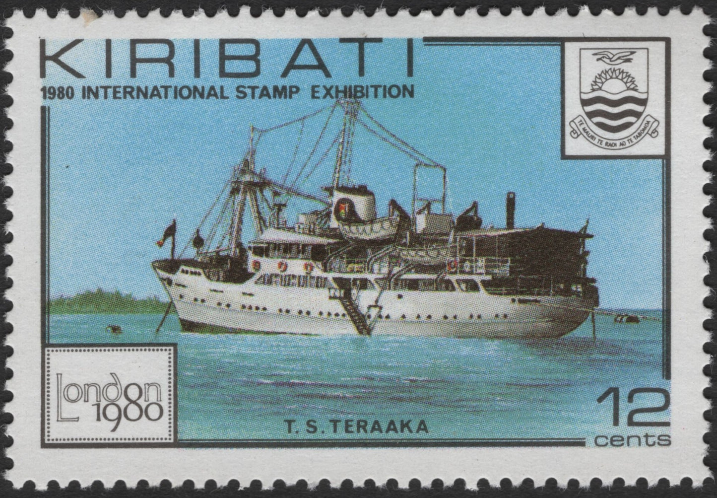 SCG3525 - Kiribati 1980 International Stamp Exhibition – T.S. Teraaka (12¢)