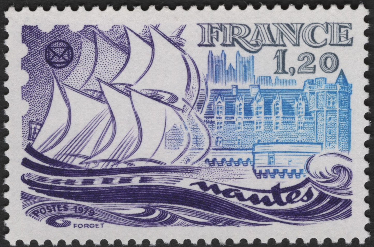SCG3513 - 1979 France “Nantes” Maritime Heritage Stamp