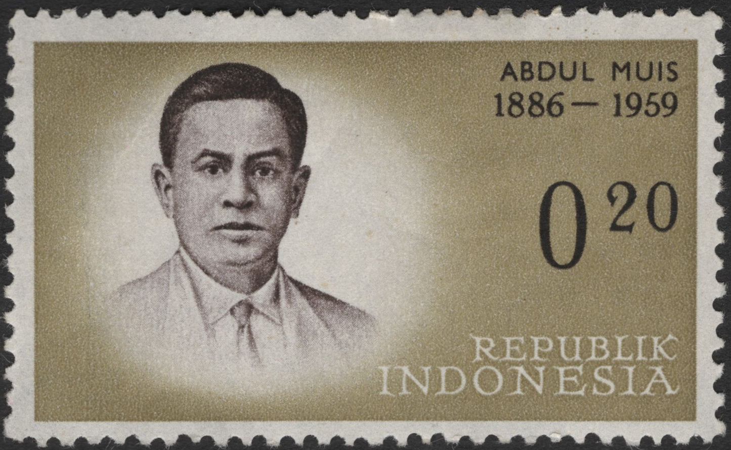 SCG3541 - Indonesia 1963 Abdul Muis Commemorative Stamp