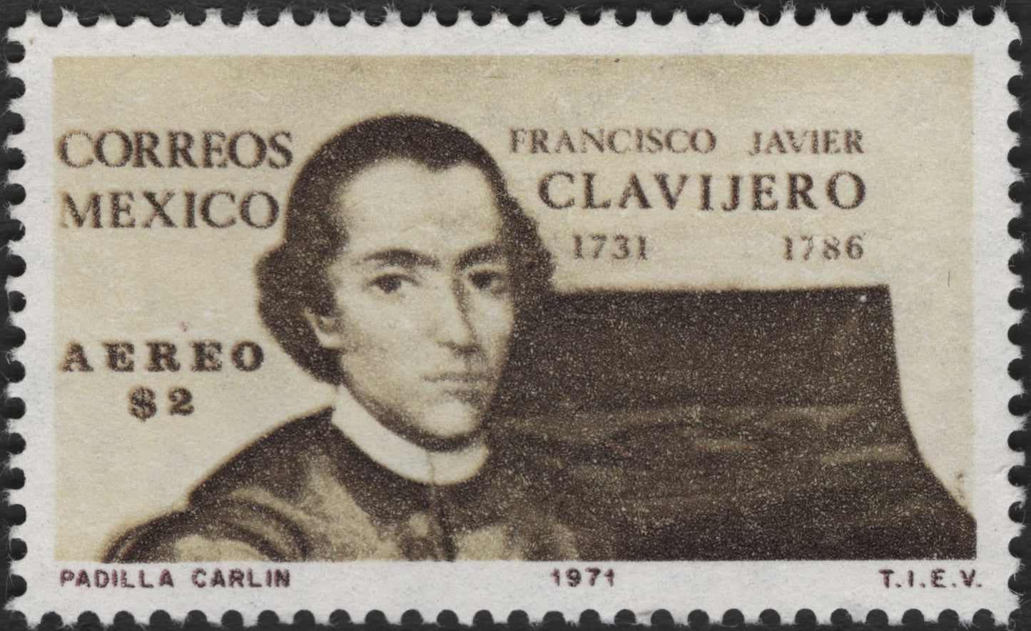 SCG3537 - Mexico 1971 – Francisco Javier Clavijero Airmail Stamp