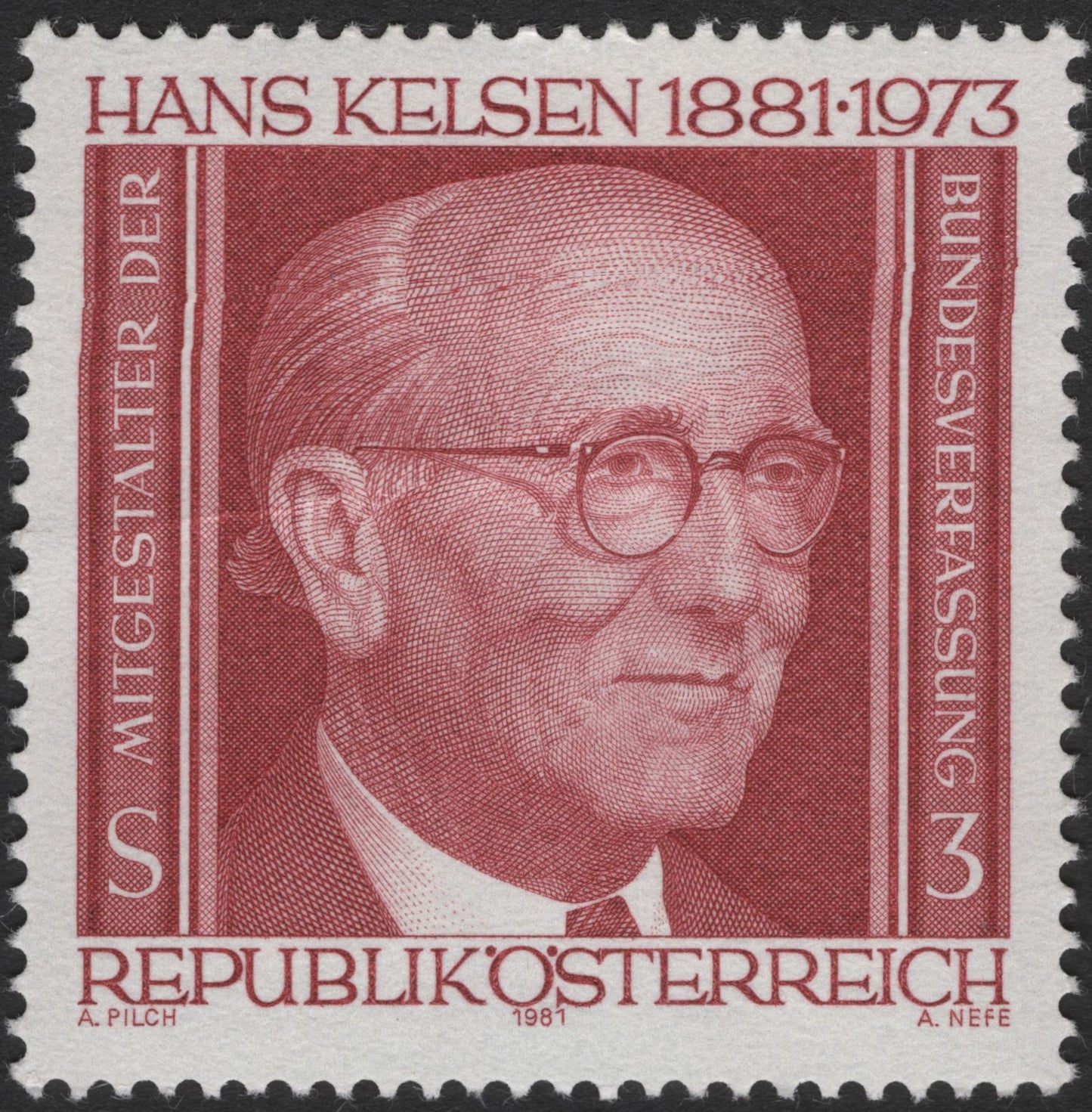 SCG3588 - Austria 1981 – Hans Kelsen Commemorative Stamp