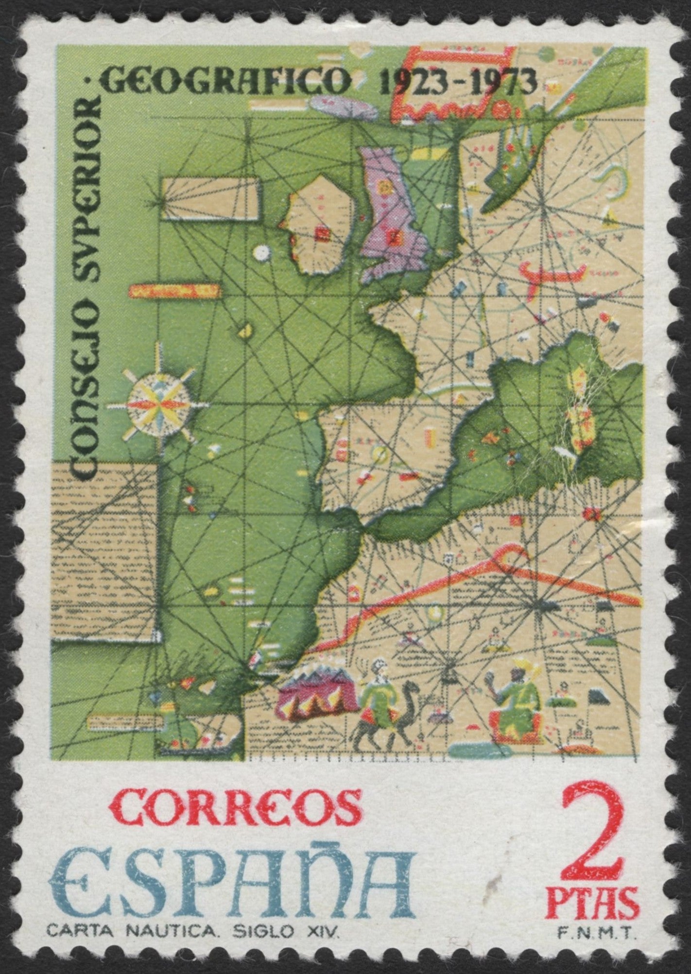 SCG3567 - Spain 1973 – 50th Anniversary of the Consejo Superior Geográfico