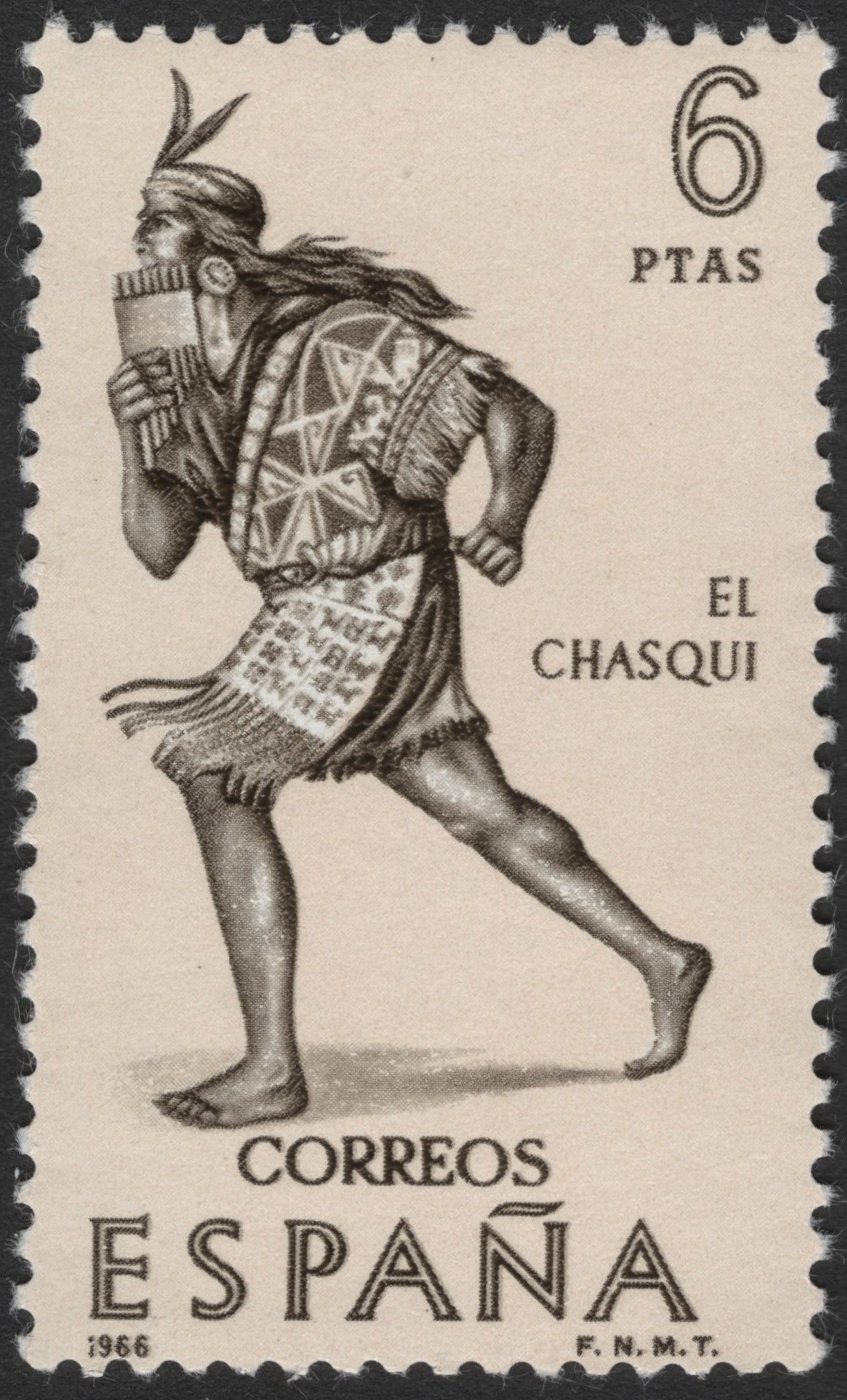 SCG3568 - Spain 1966 – El Chasqui Stamp
