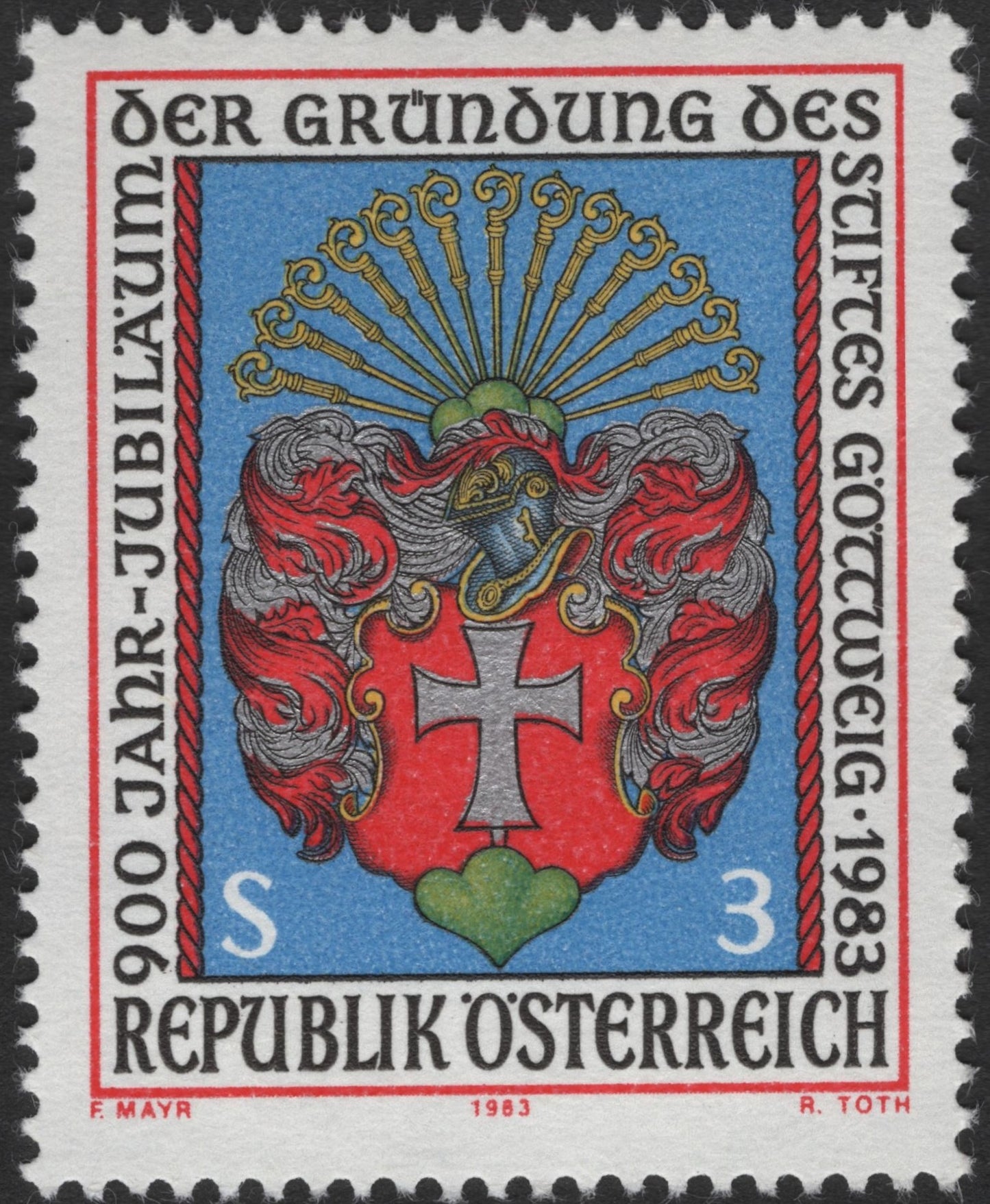 SCG3607 - Austria 1983 – 900th Anniversary of Göttweig Abbey