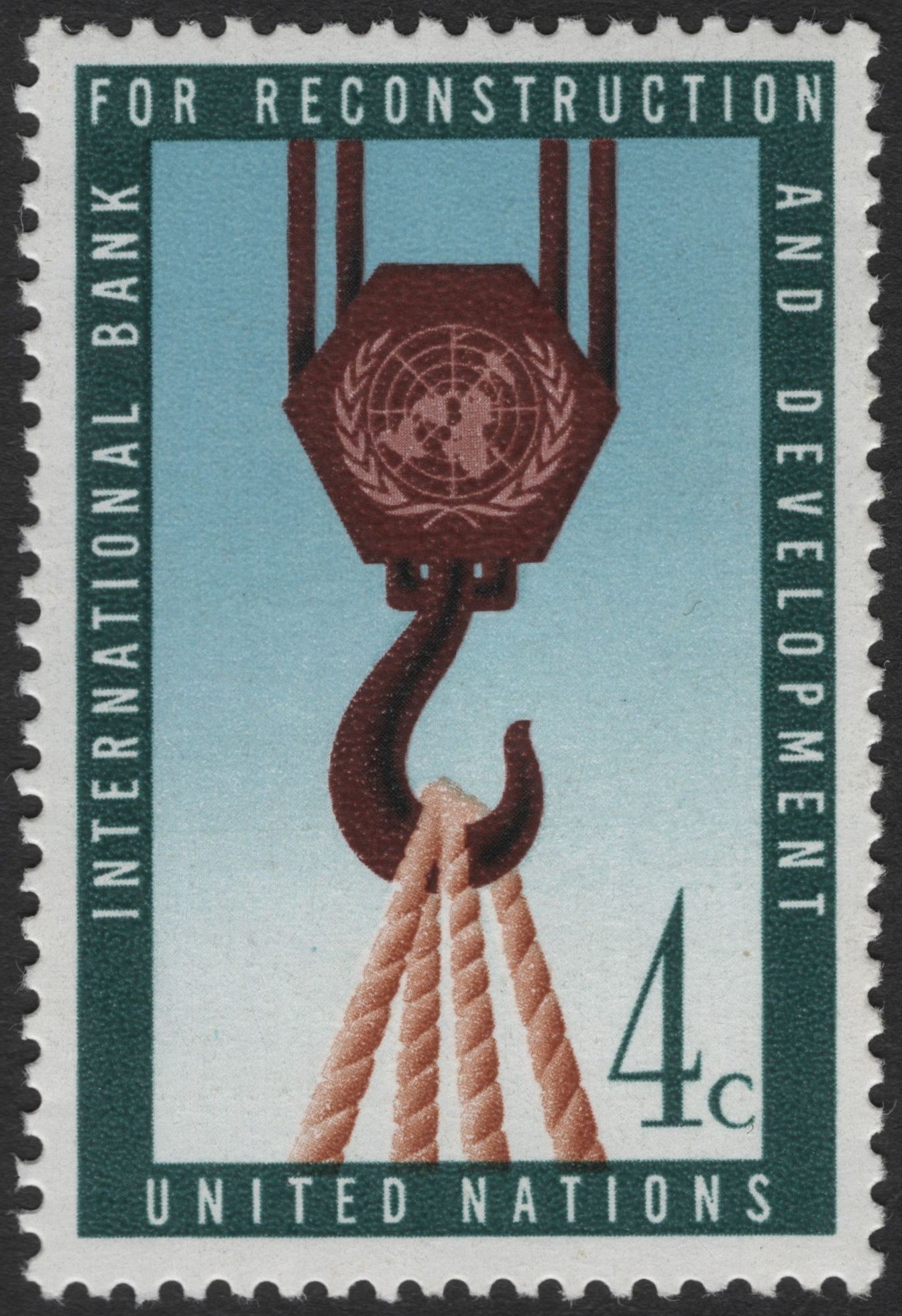 SCG3609 - United Nations 4¢ International Bank for Reconstruction and Development Stamp