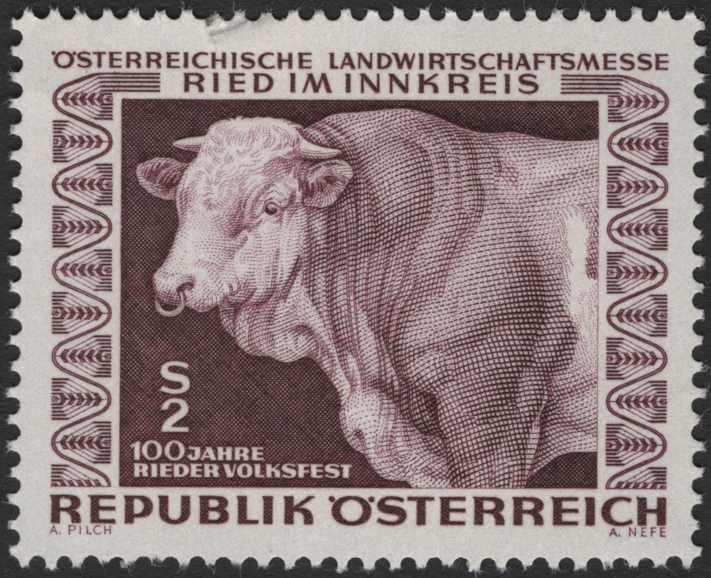 SCG3671 - Austria – 100 Years of Rieder Volksfest Stamp (1983)