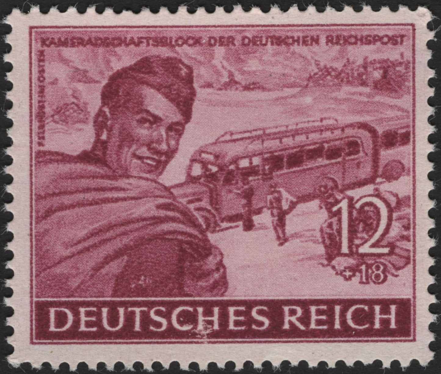 SCG3726 - Germany 1933 – Reichspost Camaraderie Fund Stamp (12+18 Pfennig)
