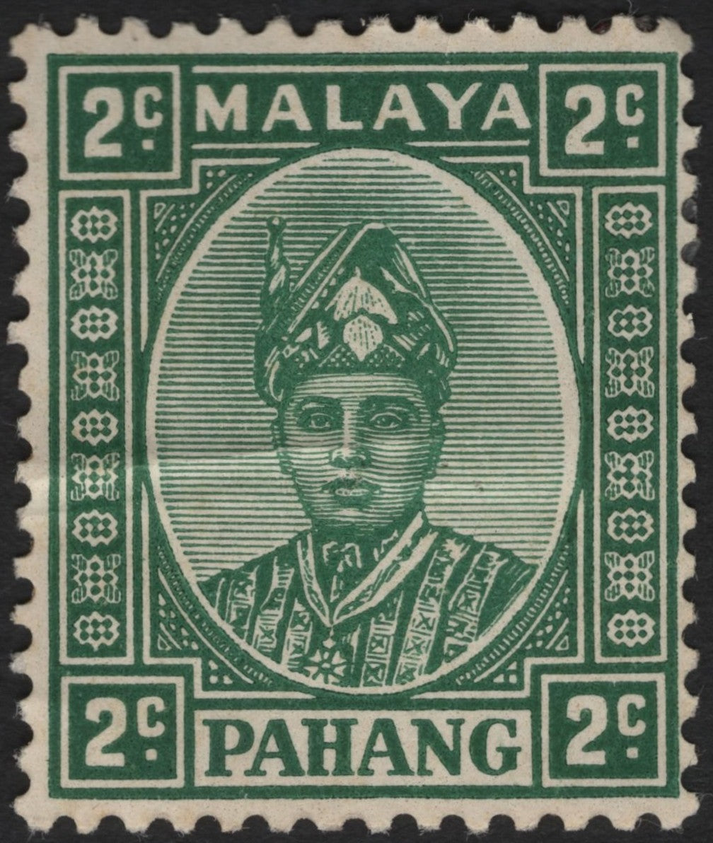 SCG3738 - Malaya – Pahang 2¢ Green (c. 1935)