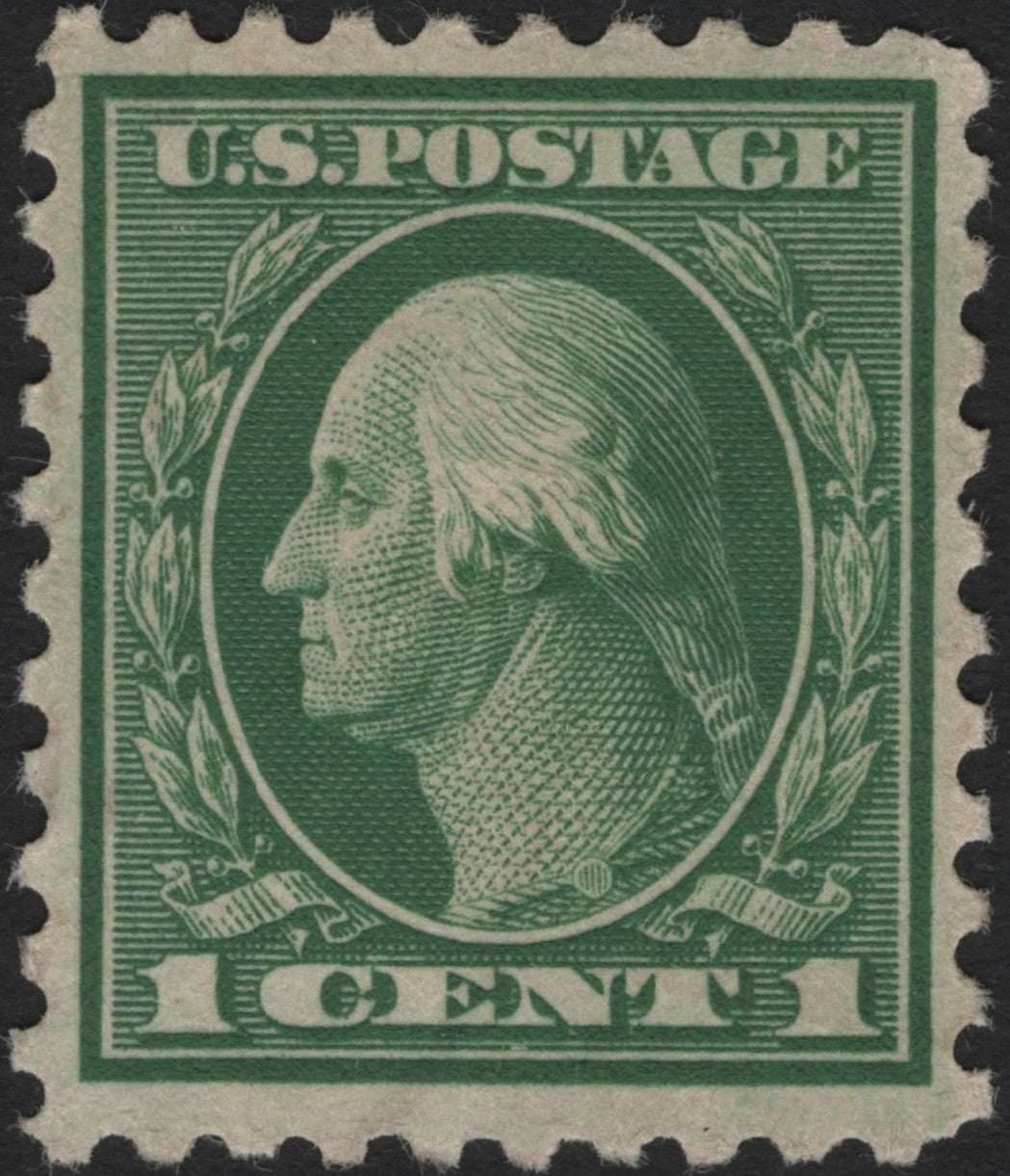 SCG3760 - United States 1908–1922 George Washington 1 Cent Green Stamp
