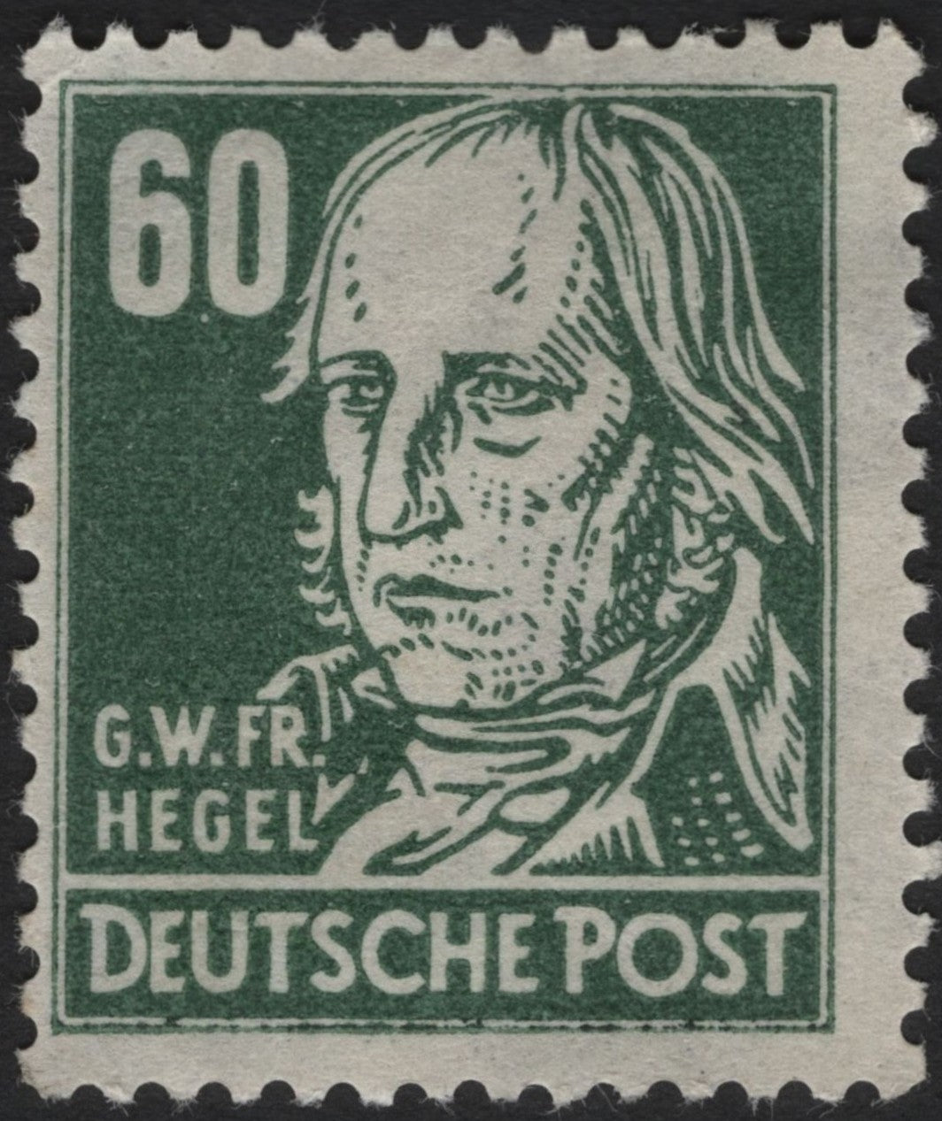 SCG3739 - Germany – 1948 G.W.F. Hegel 60 Pfennig Stamp