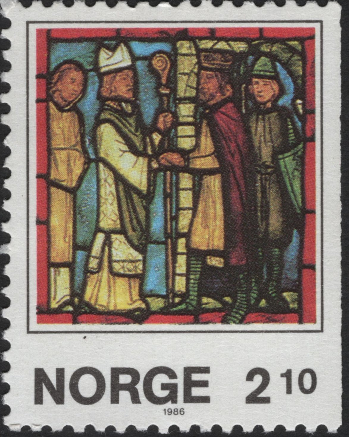 SCG3859 - Norway 1986 – Stained Glass Window Motif