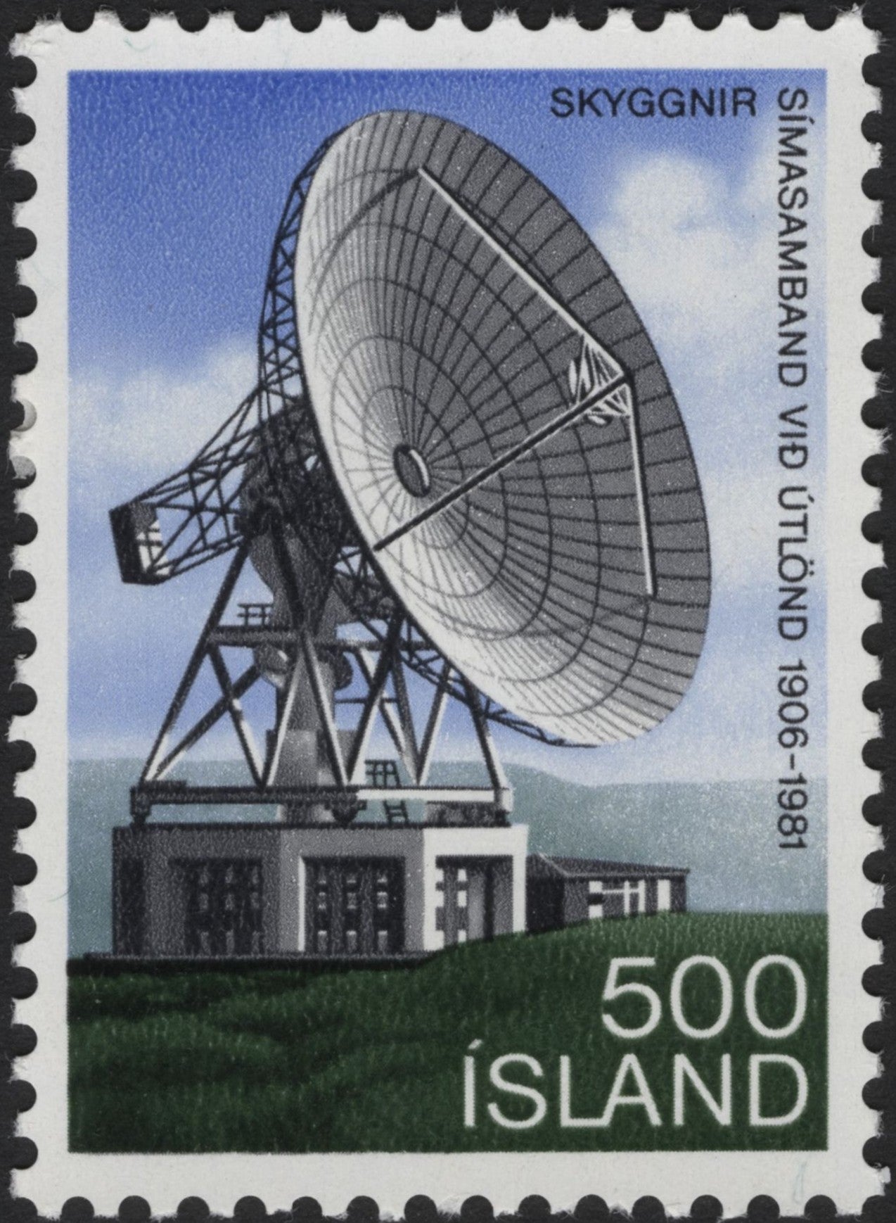 SCG3861 - Iceland 1981 – Skyggnir Satellite Dish (500 Krónur)