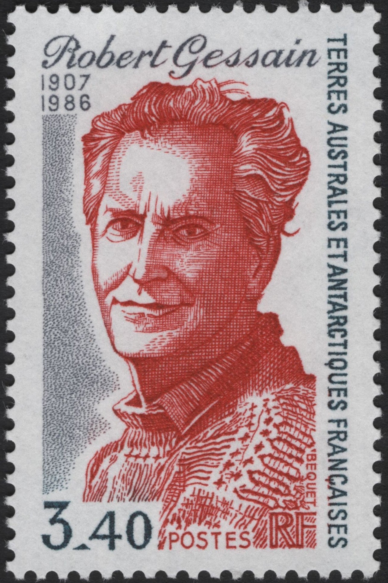 SCG3865 - France (TAAF) – Robert Gessain, 1987, 3.40F