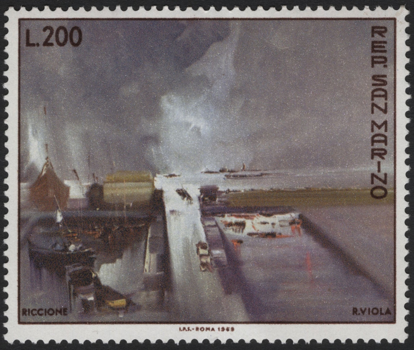 SCG3777 - San Marino 1969 – Riccione Harbor, L.200