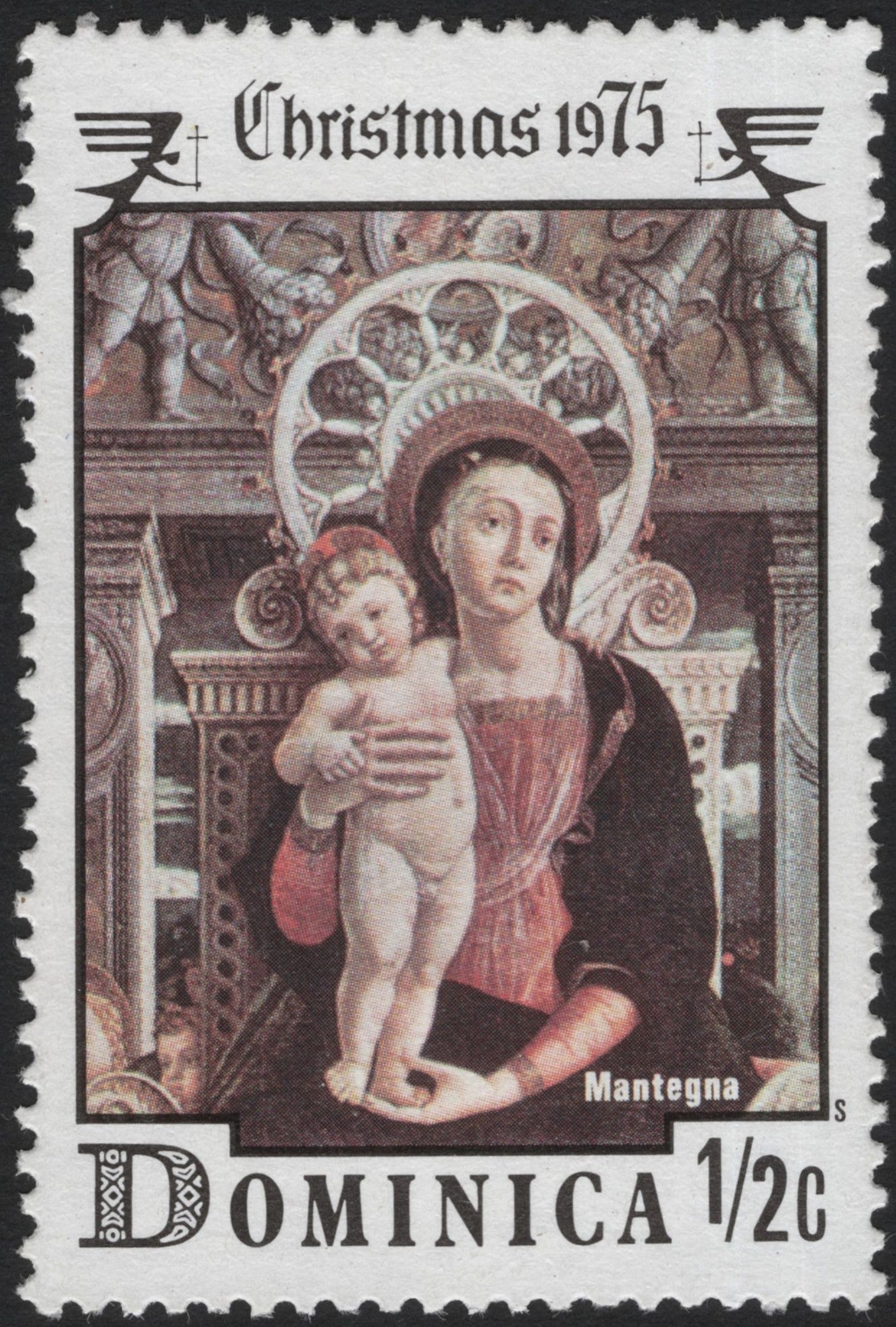 SCG3848 - Dominica 1975 Christmas Stamp – Madonna and Child (Mantegna)