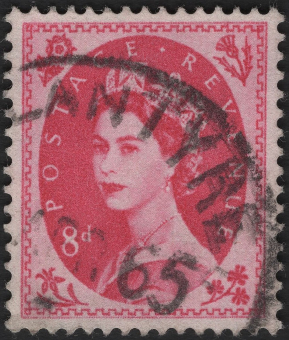 SCG3829 - Great Britain – Queen Elizabeth II Wilding Definitive (8d Carmine-Rose)