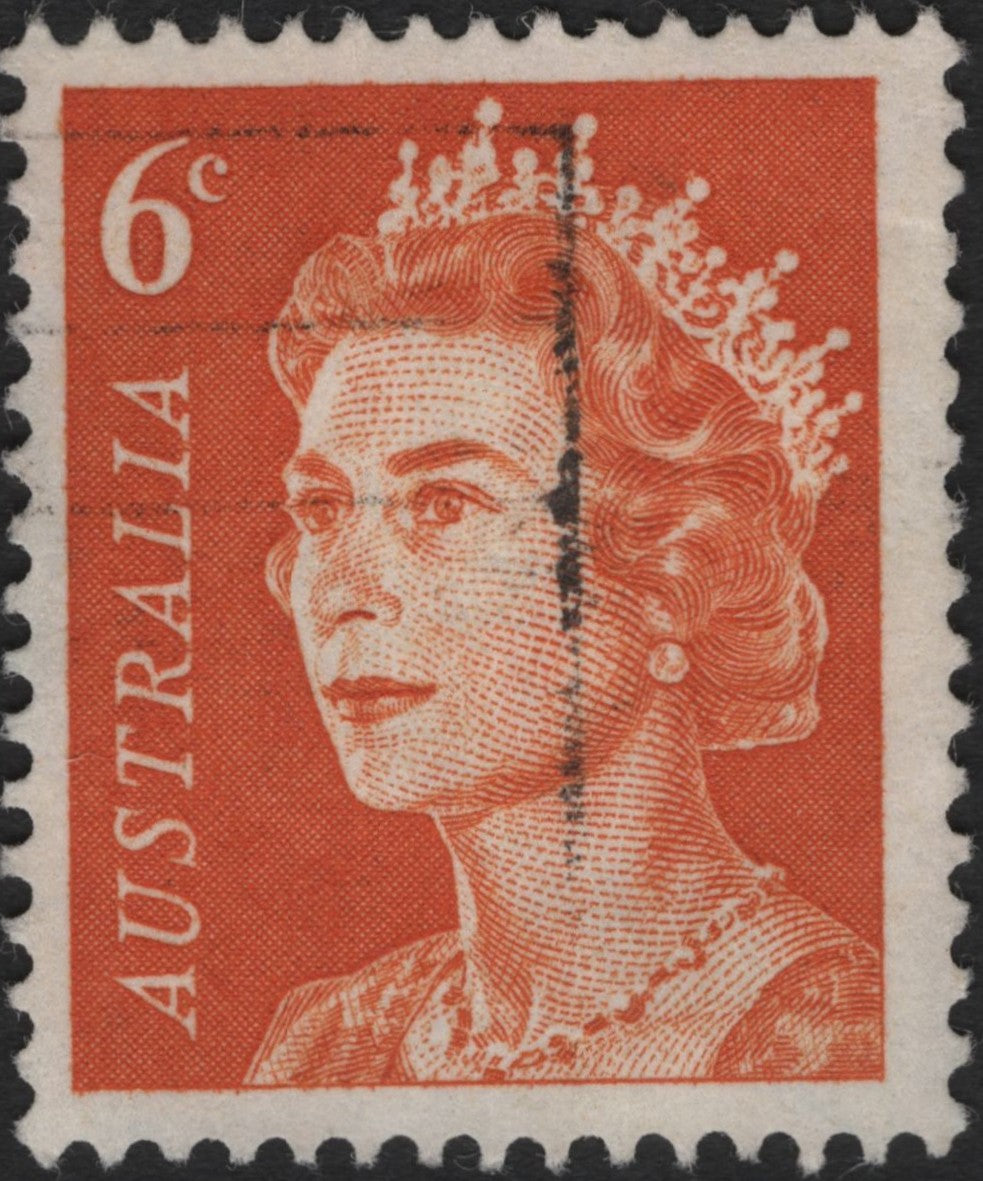 SCG3832 - Australia 6c Queen Elizabeth II – Red (1966–1973)