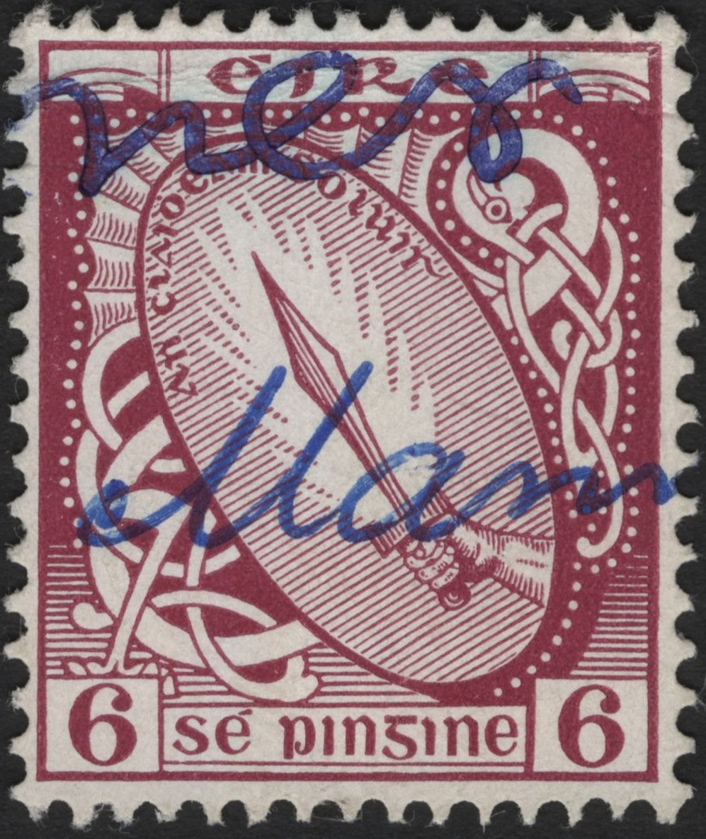 SCG3838 - Ireland 1922 – 6d Sword of Light Overprint
