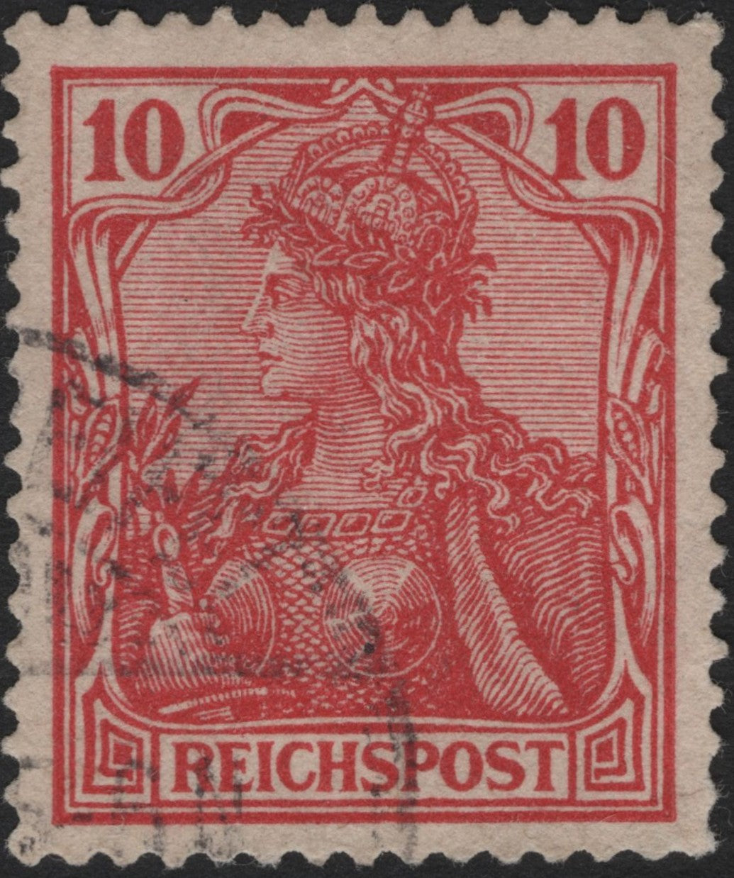 SCG3842 - Germany 1900 – Germania Issue (10 Pfennig Red)