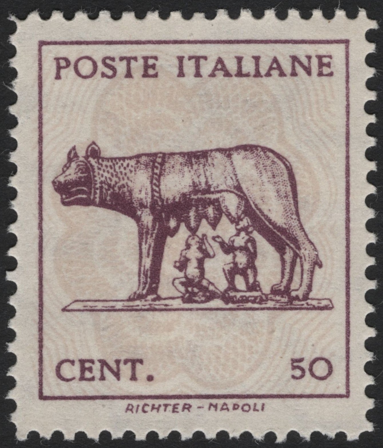SCG3876 - Italy 1929 – She-Wolf with Romulus and Remus, 50 Cent