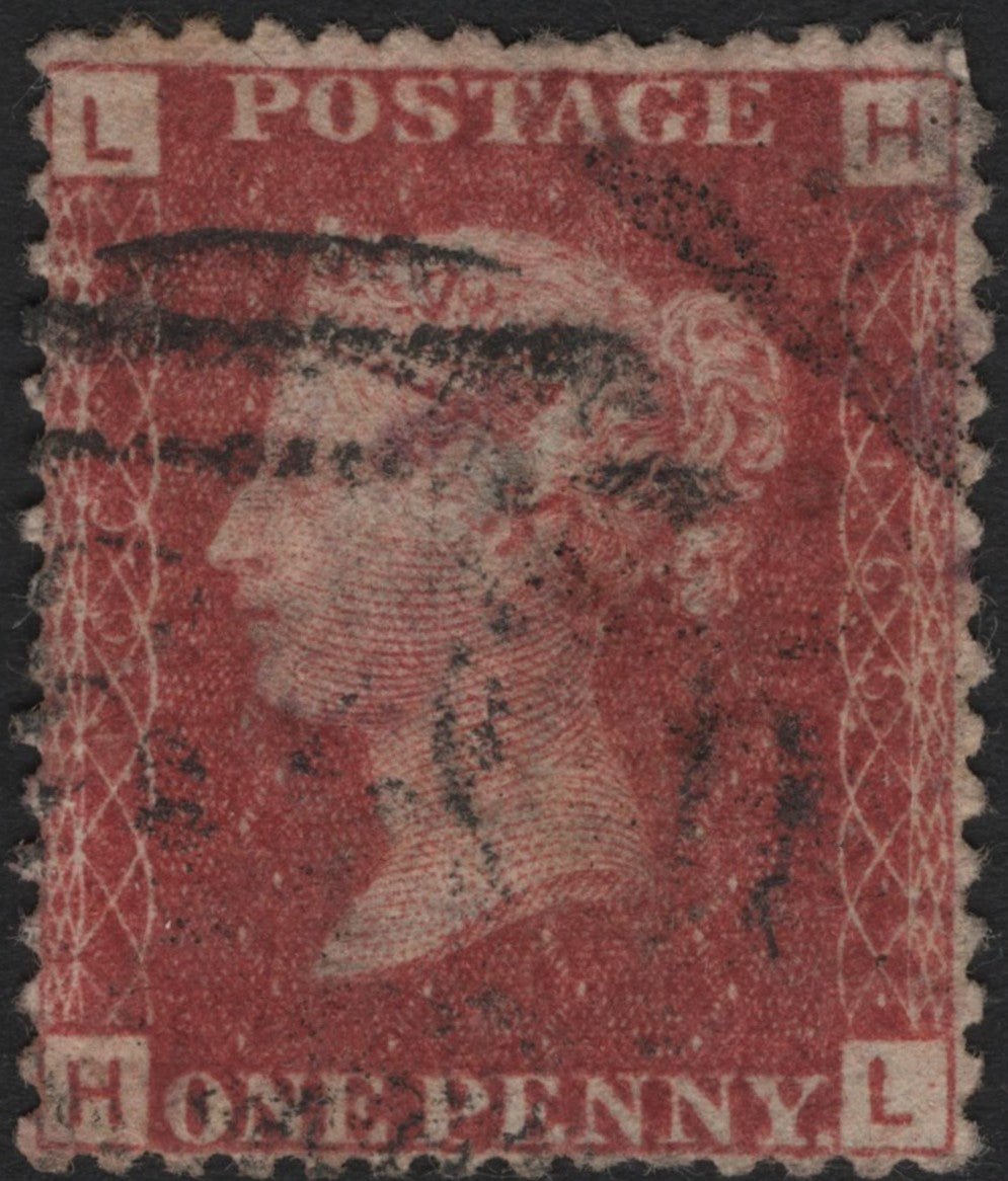 SCG3995 - Title: United Kingdom – 1854 One Penny Red (Plate Position H–L)
