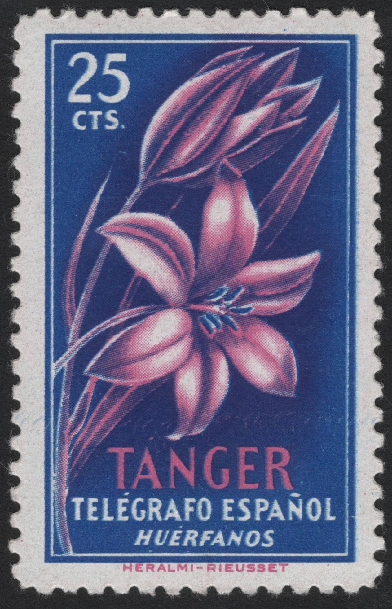 SCG4057 - Spain (Tangier) – Telegraph Orphans Fund, 25 Centimos