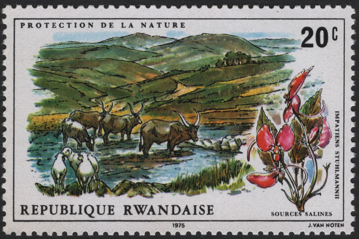 SCG4046 - Rwanda 1975 – Protection of Nature: Salt Springs